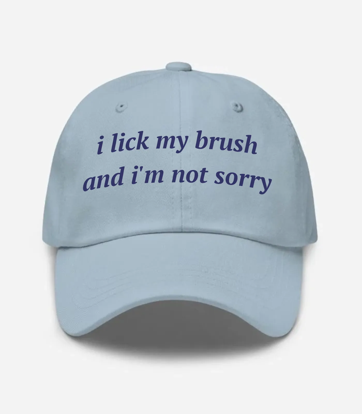 I Lick My Brush And I'm Not Sorry Hat - Light Blue