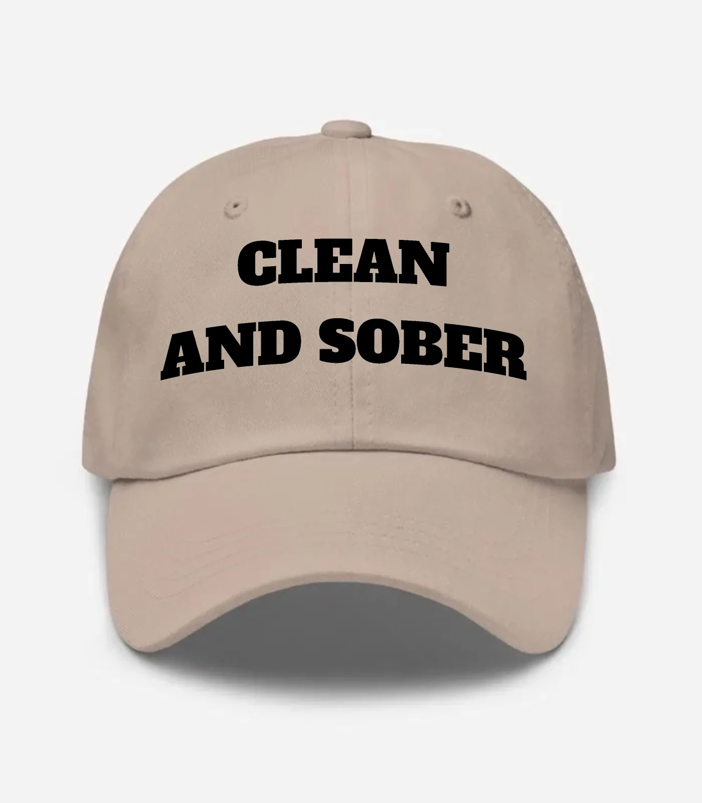 Clean And Sober Hat - Stone