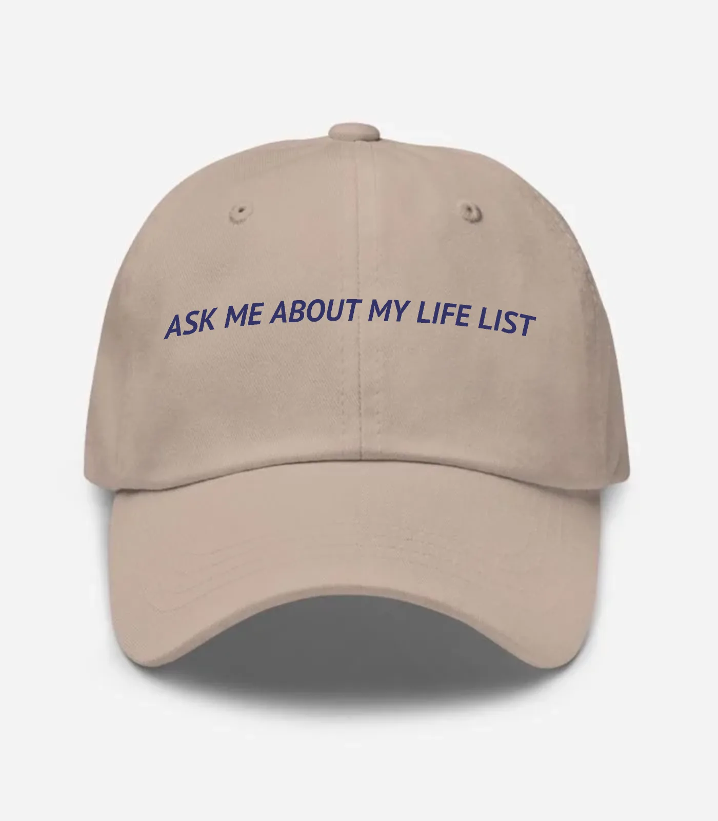 Ask Me About My Life List Hat