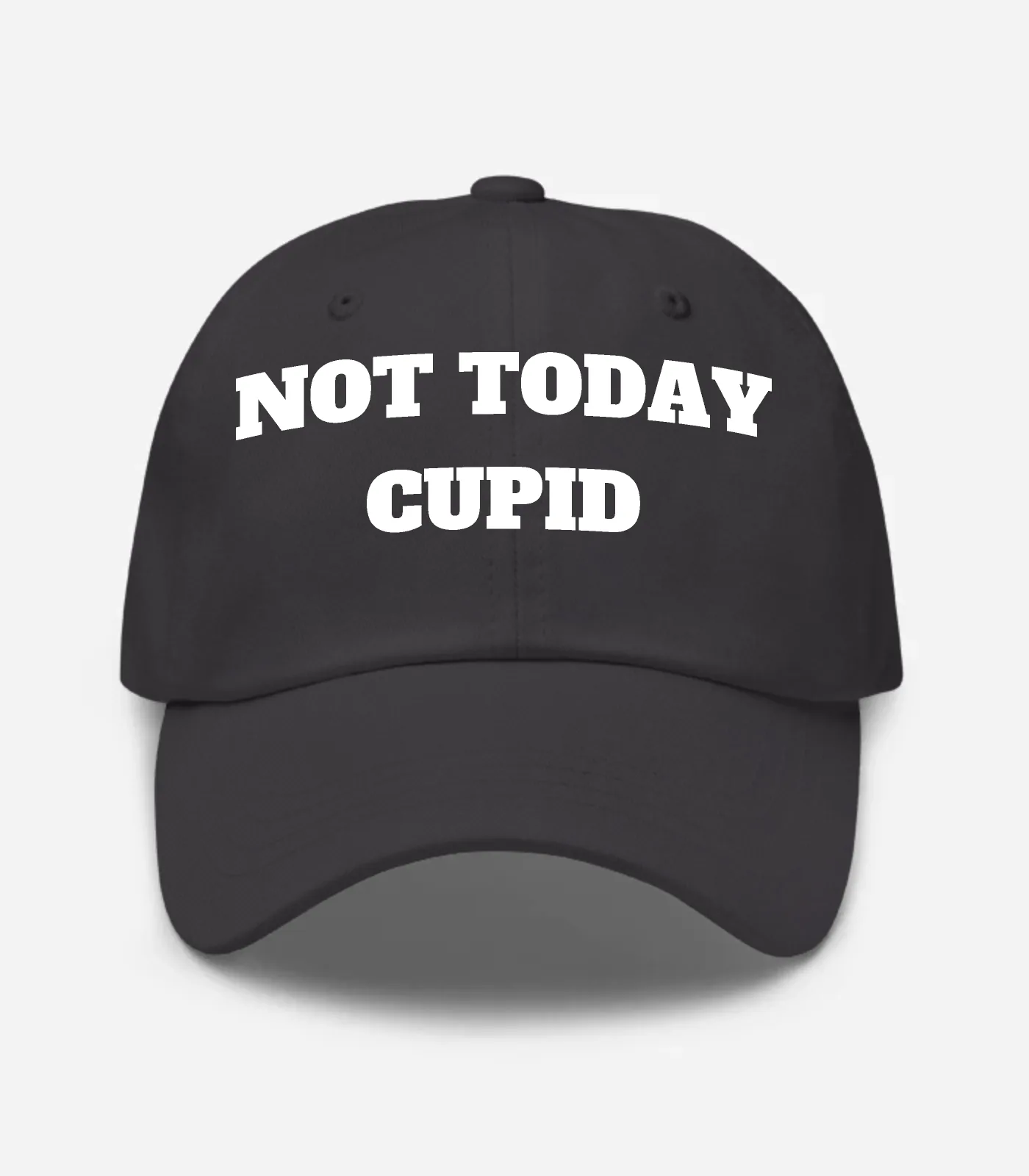 Not Today Cupid Hat - Dark Grey