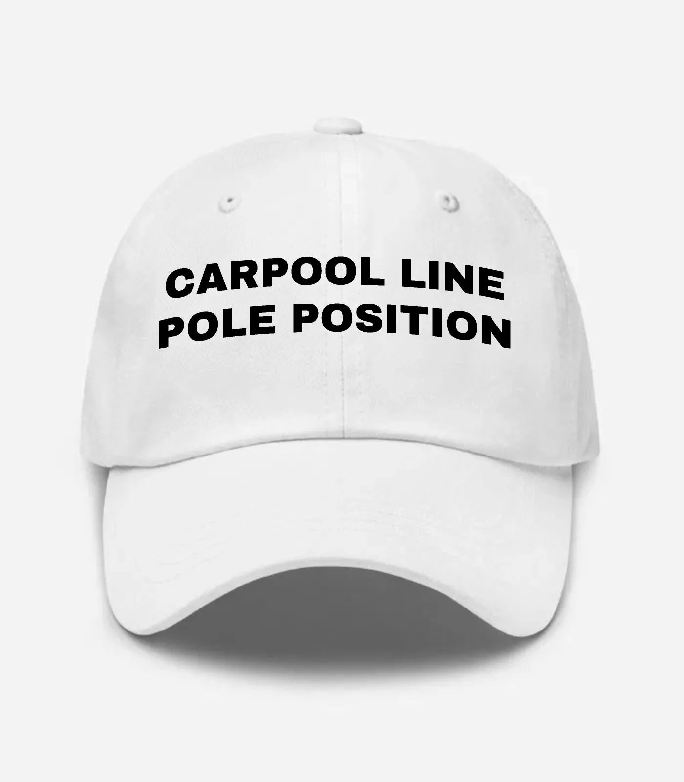 Carpool Line Pole Position Hat - White