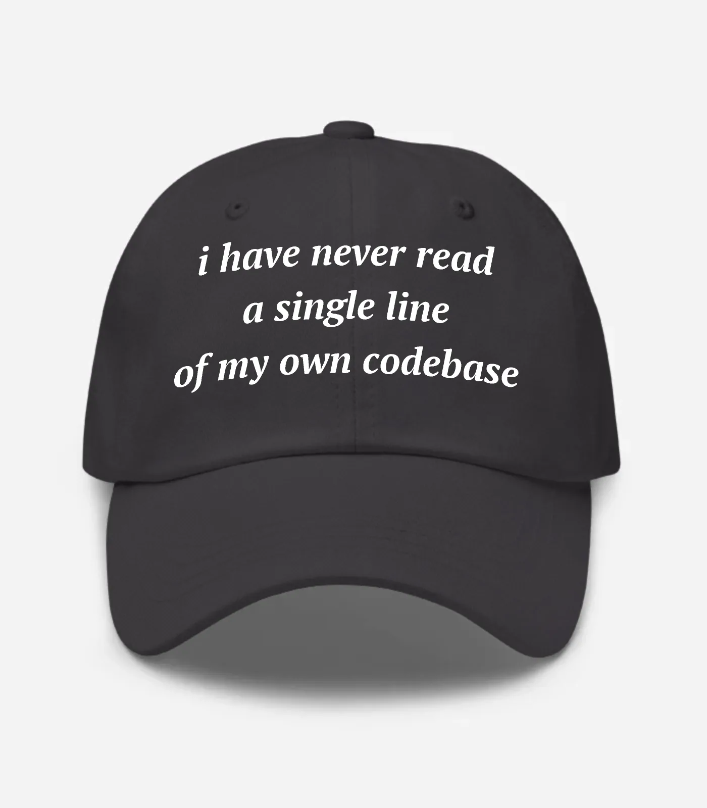 I Have Never Read A Single Line Of My Own Codebase Hat