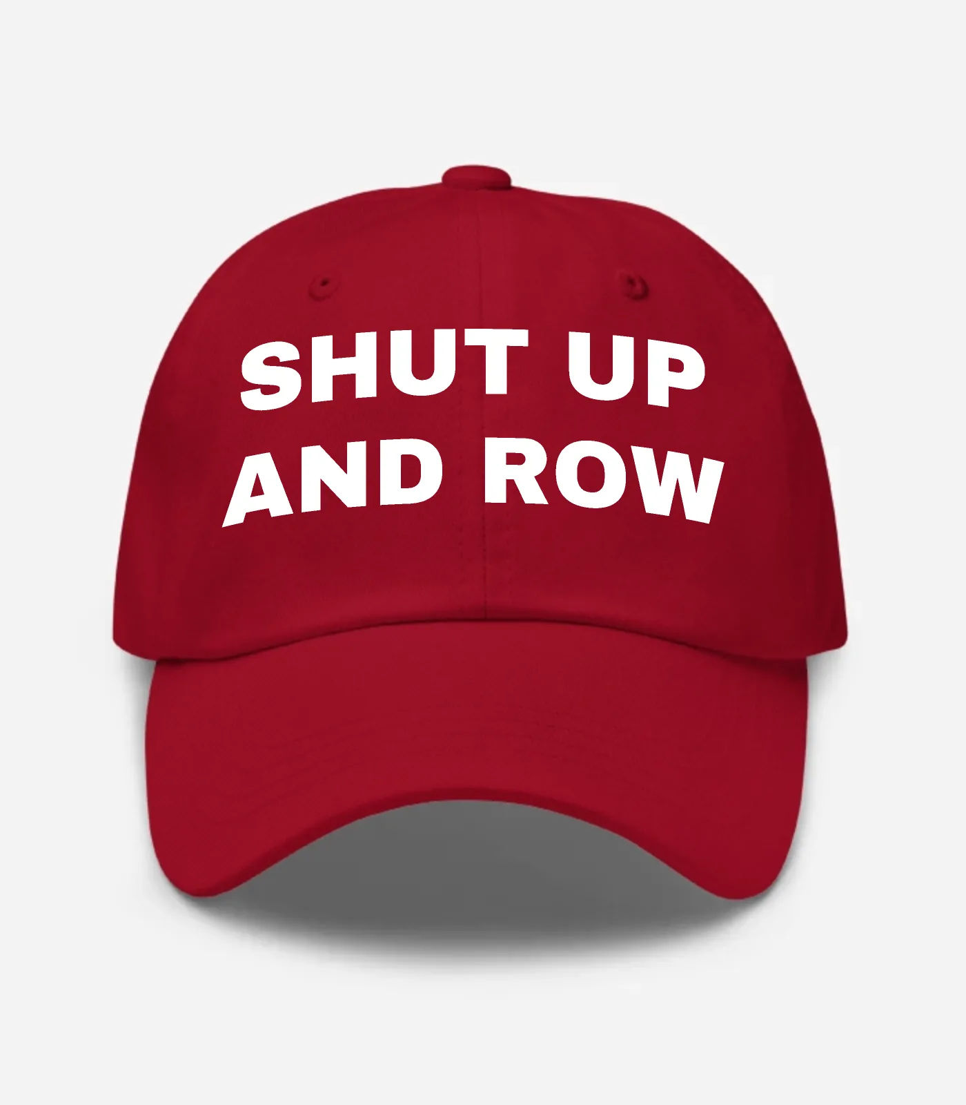 Shut Up And Row Hat - Cranberry