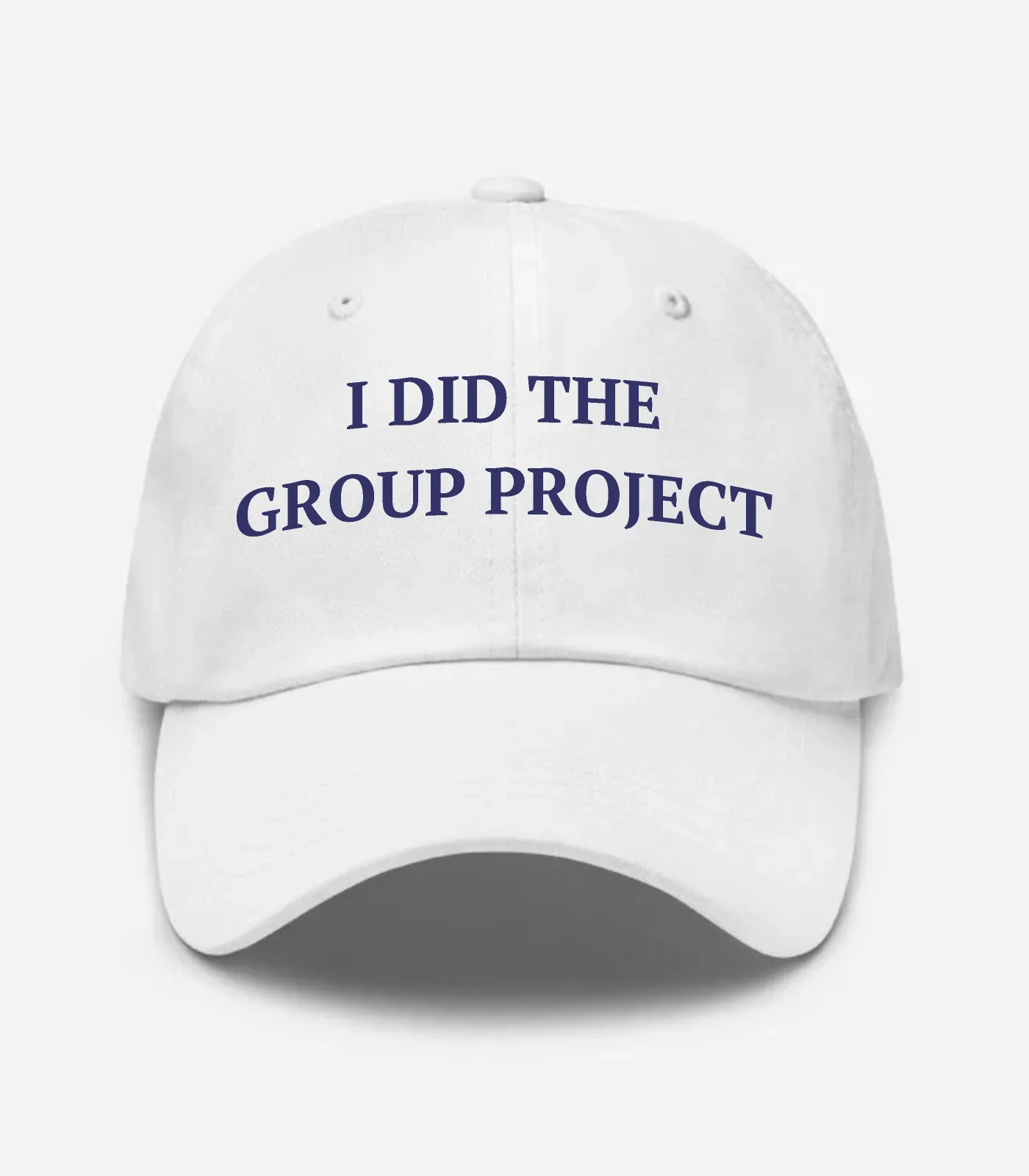 I Did The Group Project Hat - White