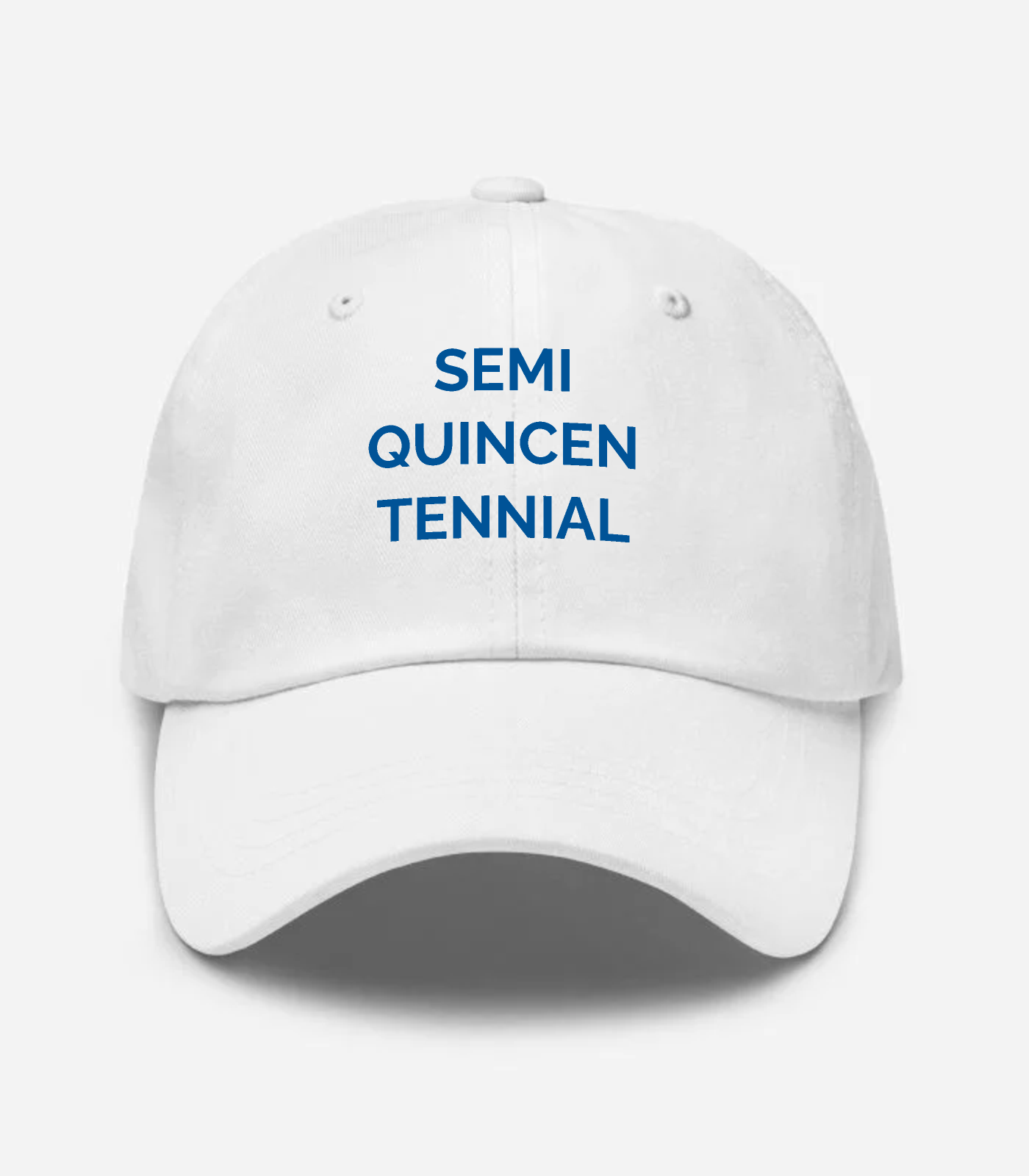 Semi Quincen Tennial Hat - White