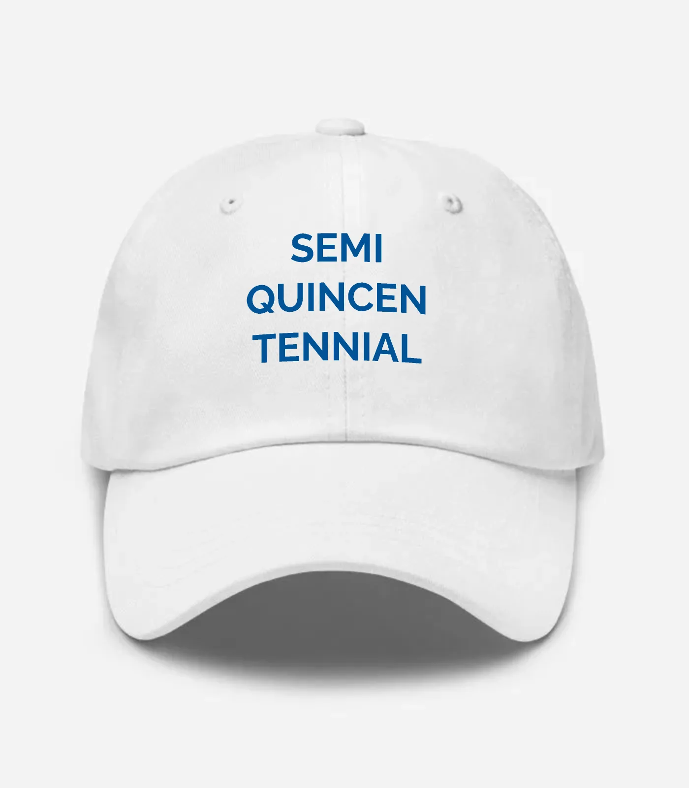 Semi Quincen Tennial Hat - White