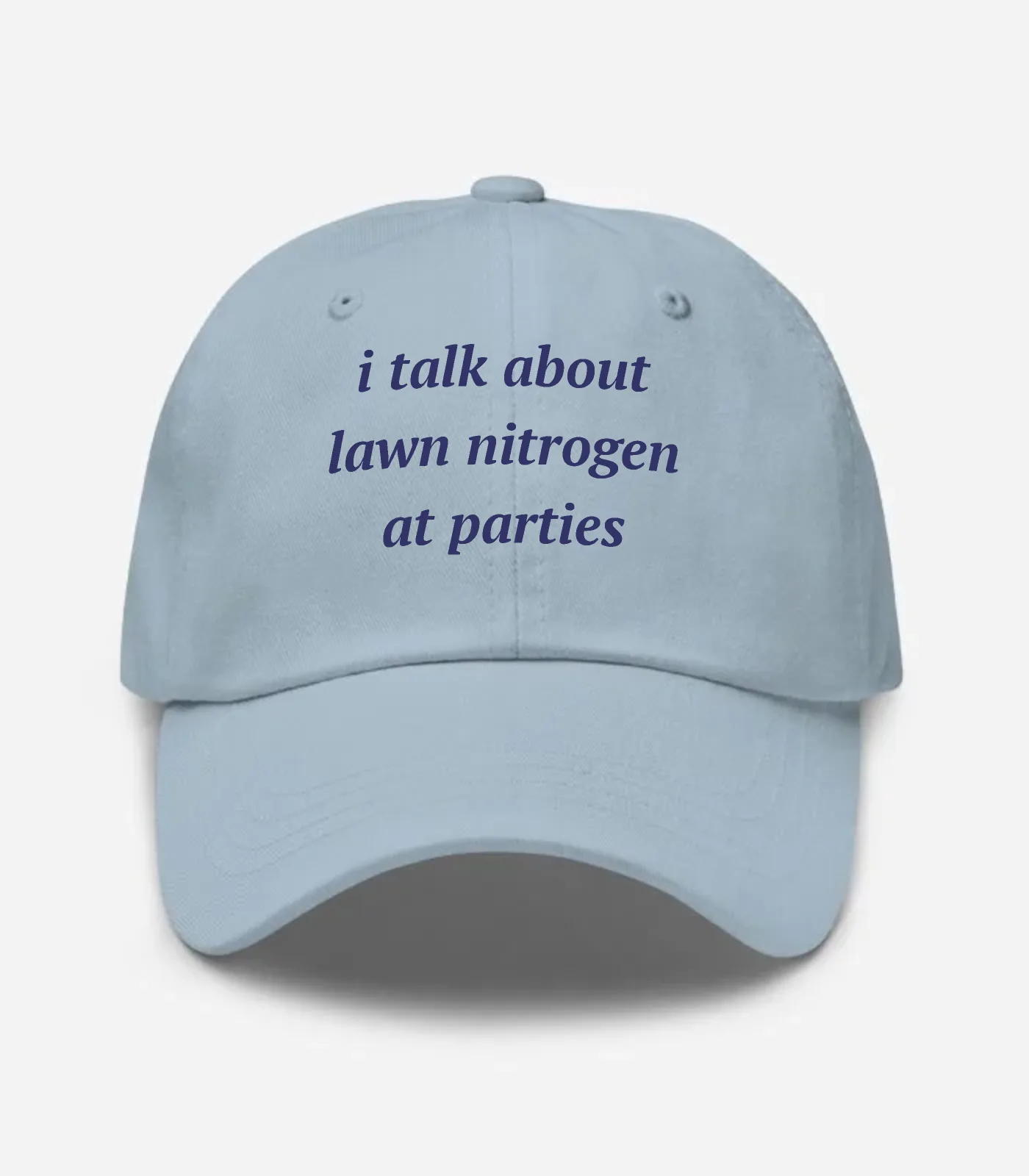 I Talk About Lawn Nitrogen At Parties Hat - Light Blue