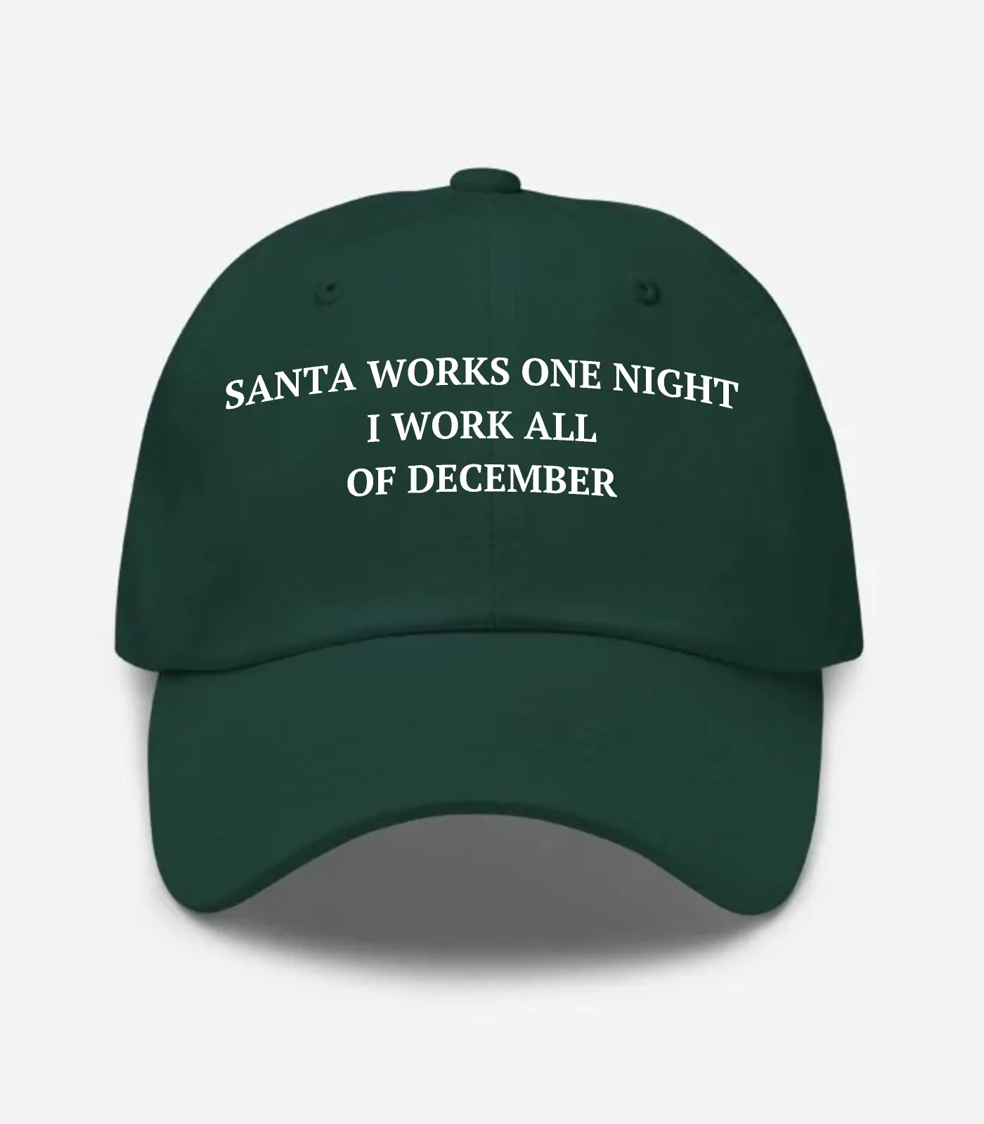 Santa Works One Night I Work All Of December Hat