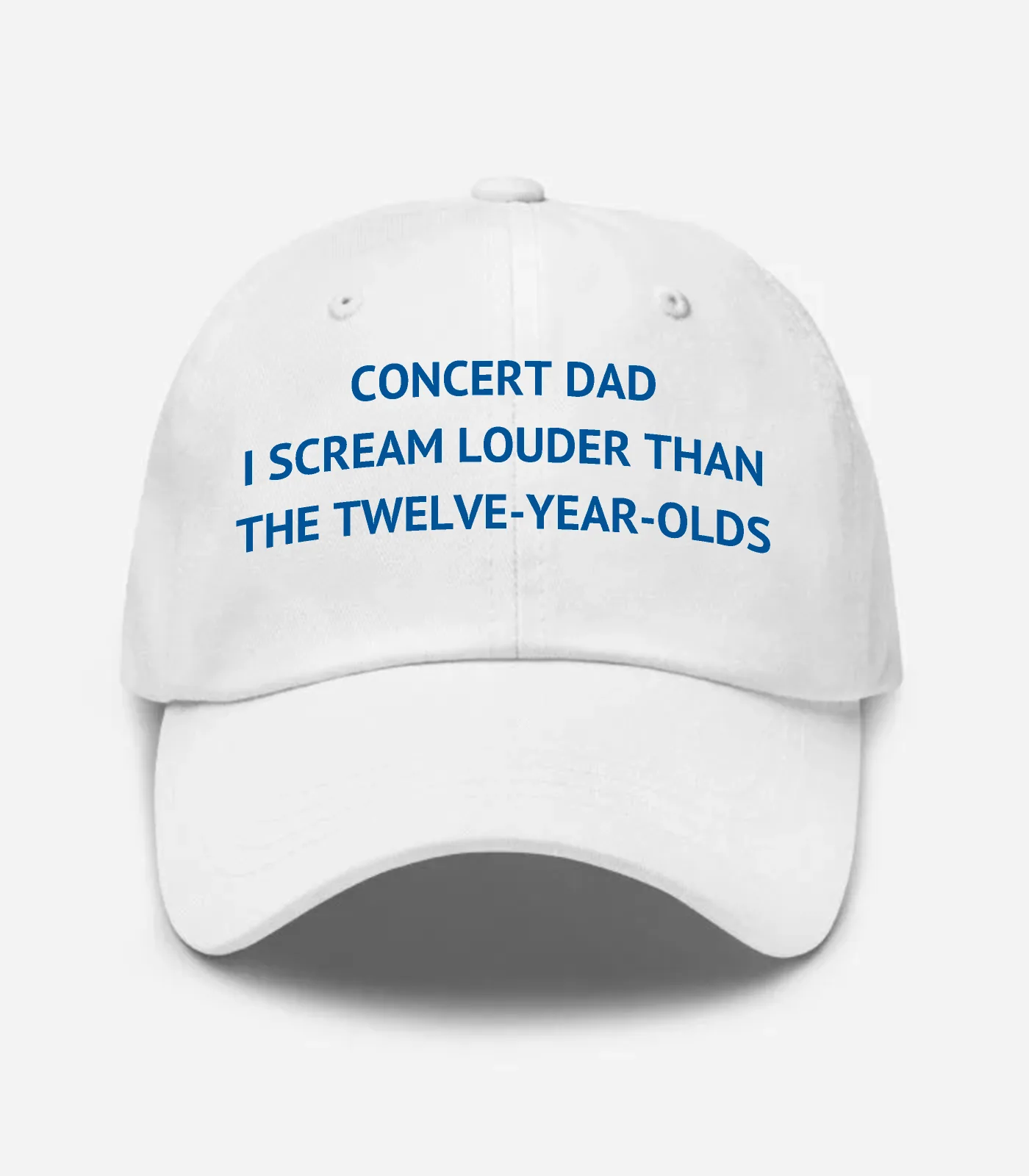Concert Dad I Scream Louder Than The Twelve-year-olds Hat - White