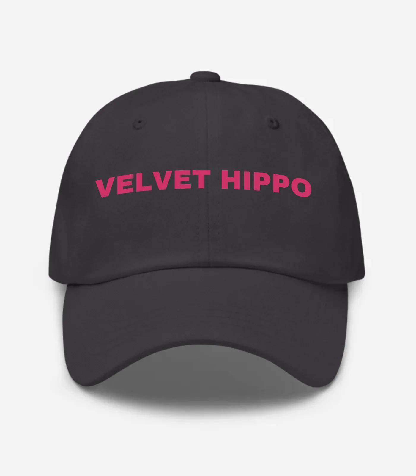 Velvet Hippo Hat - Dark Grey