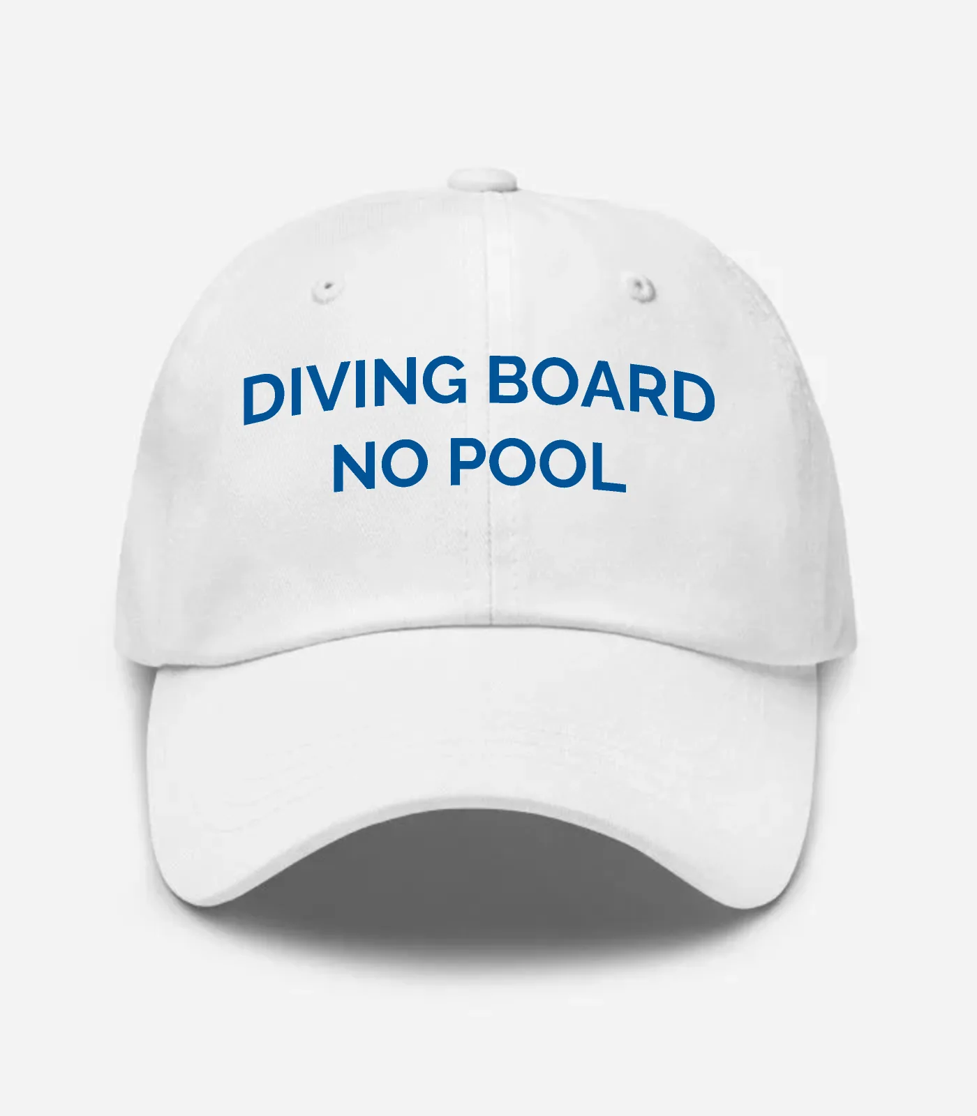 Diving Board No Pool Hat - White