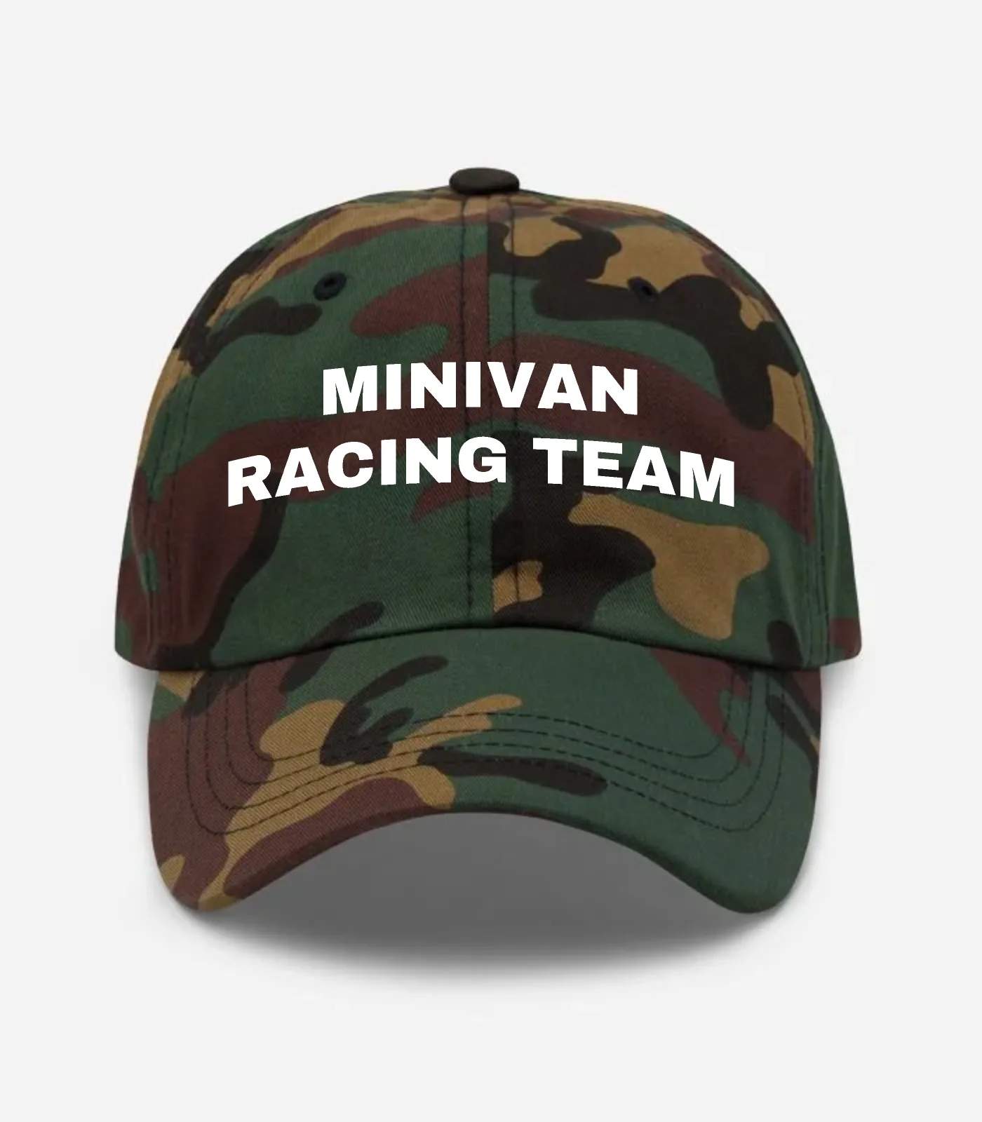 Minivan Racing Team Hat - Green Camo