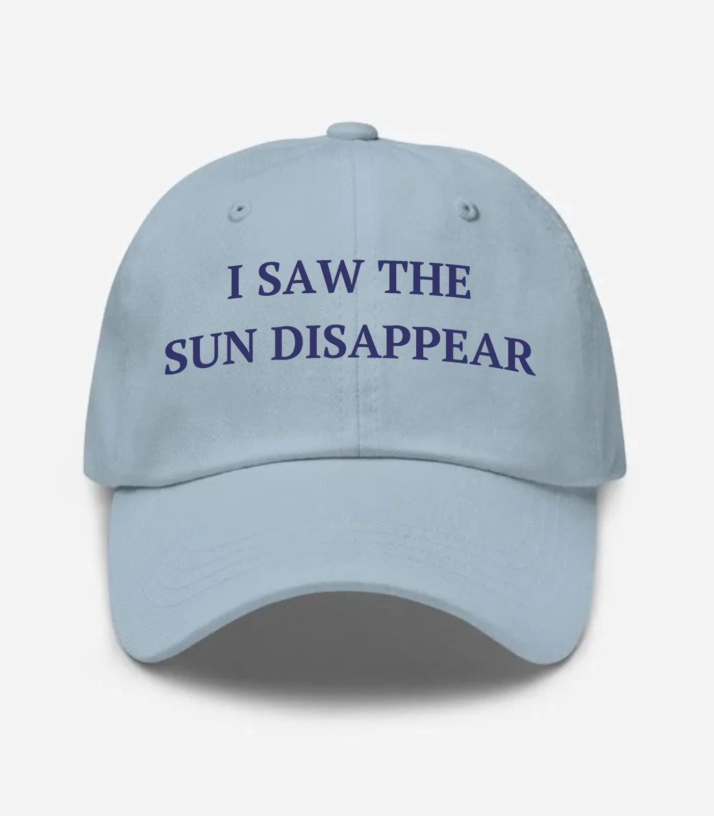 I Saw The Sun Disappear Hat - Light Blue