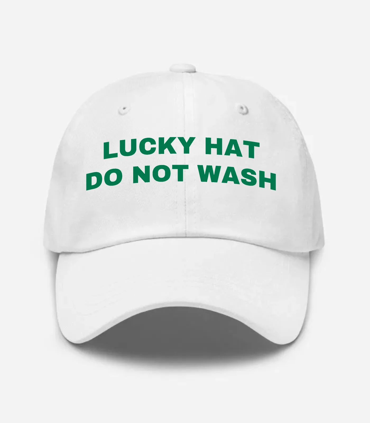 Lucky Hat Do Not Wash Hat - White