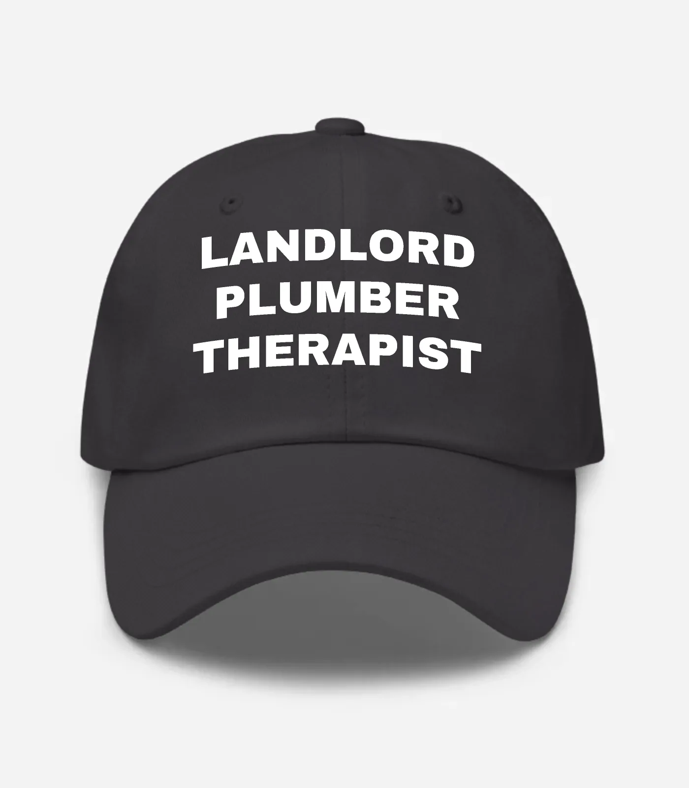 Landlord Plumber Therapist Hat - Dark Grey