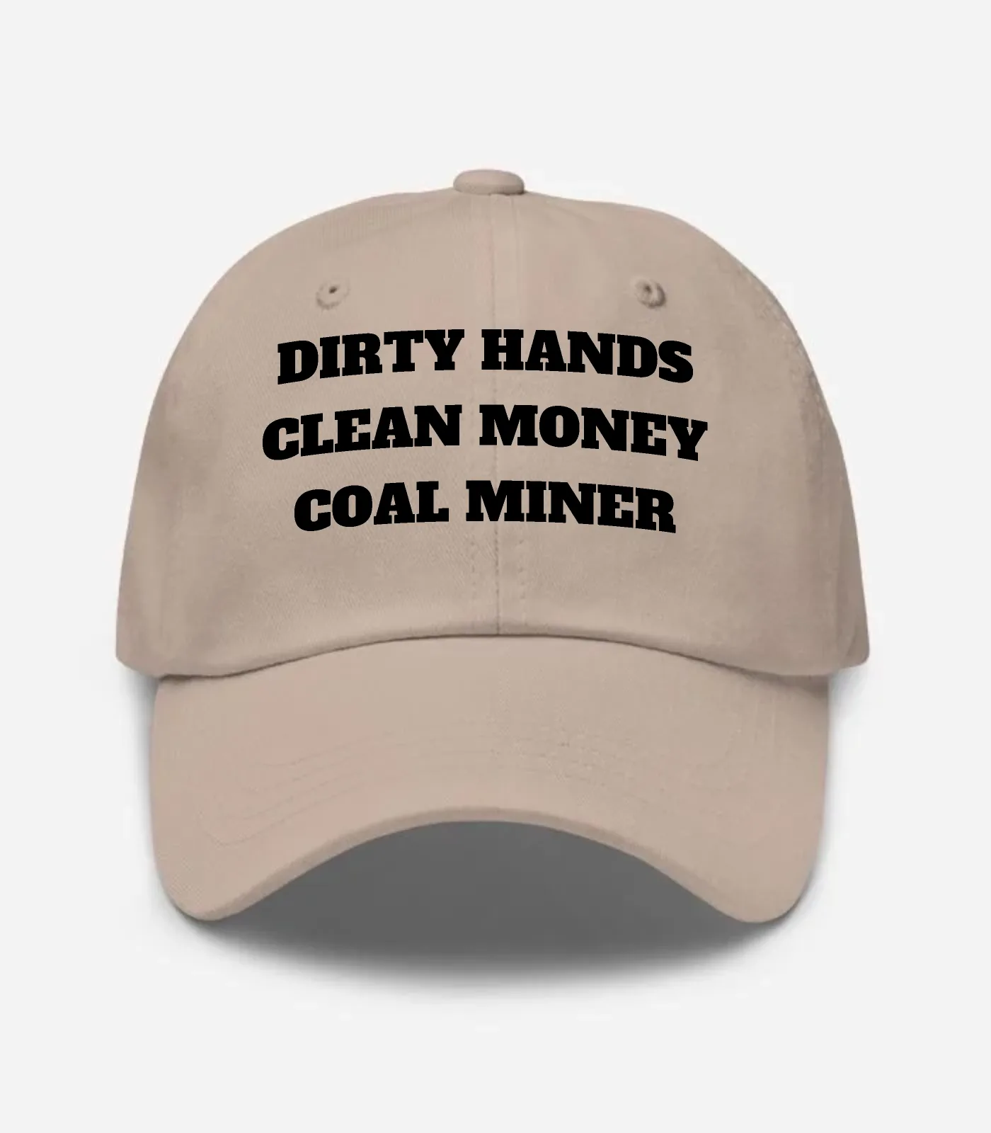 Dirty Hands Clean Money Coal Miner Hat