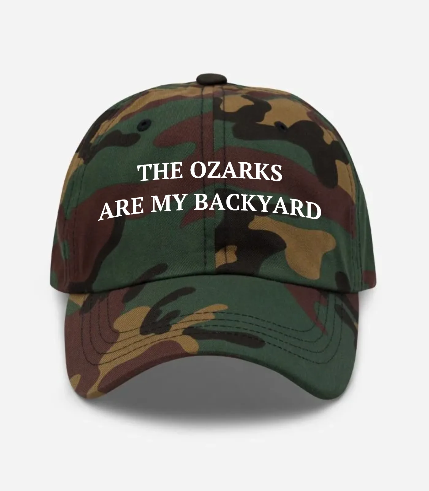 The Ozarks Are My Backyard Hat - Green Camo