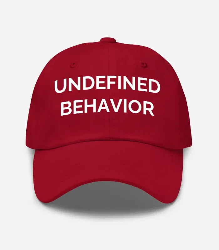 Undefined Behavior Hat - Cranberry