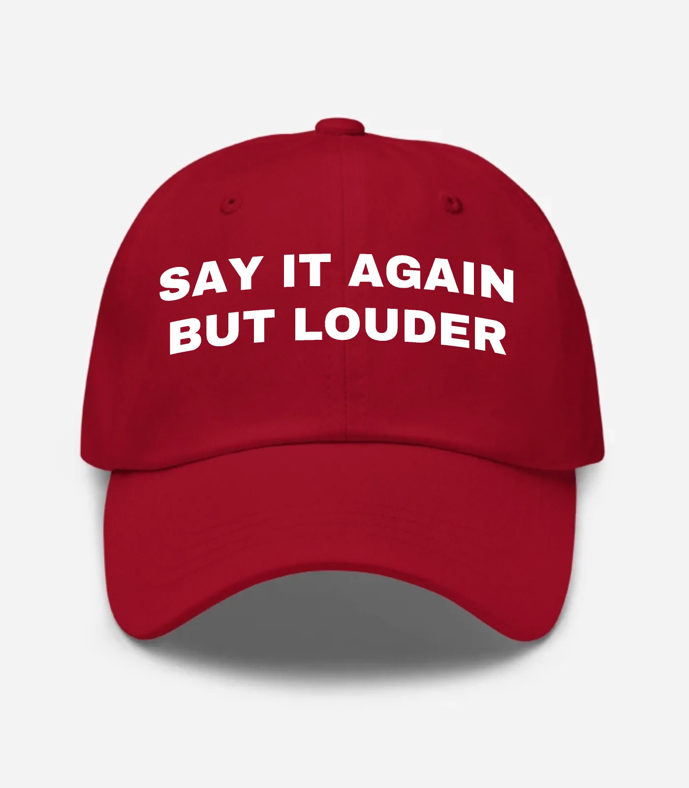 Say It Again But Louder Hat - Cranberry