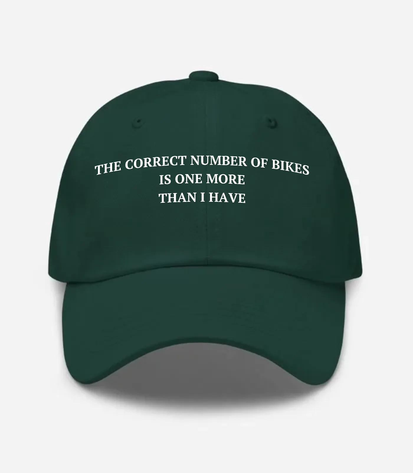 The Correct Number Of Bikes Is One More Than I Have Hat - Spruce