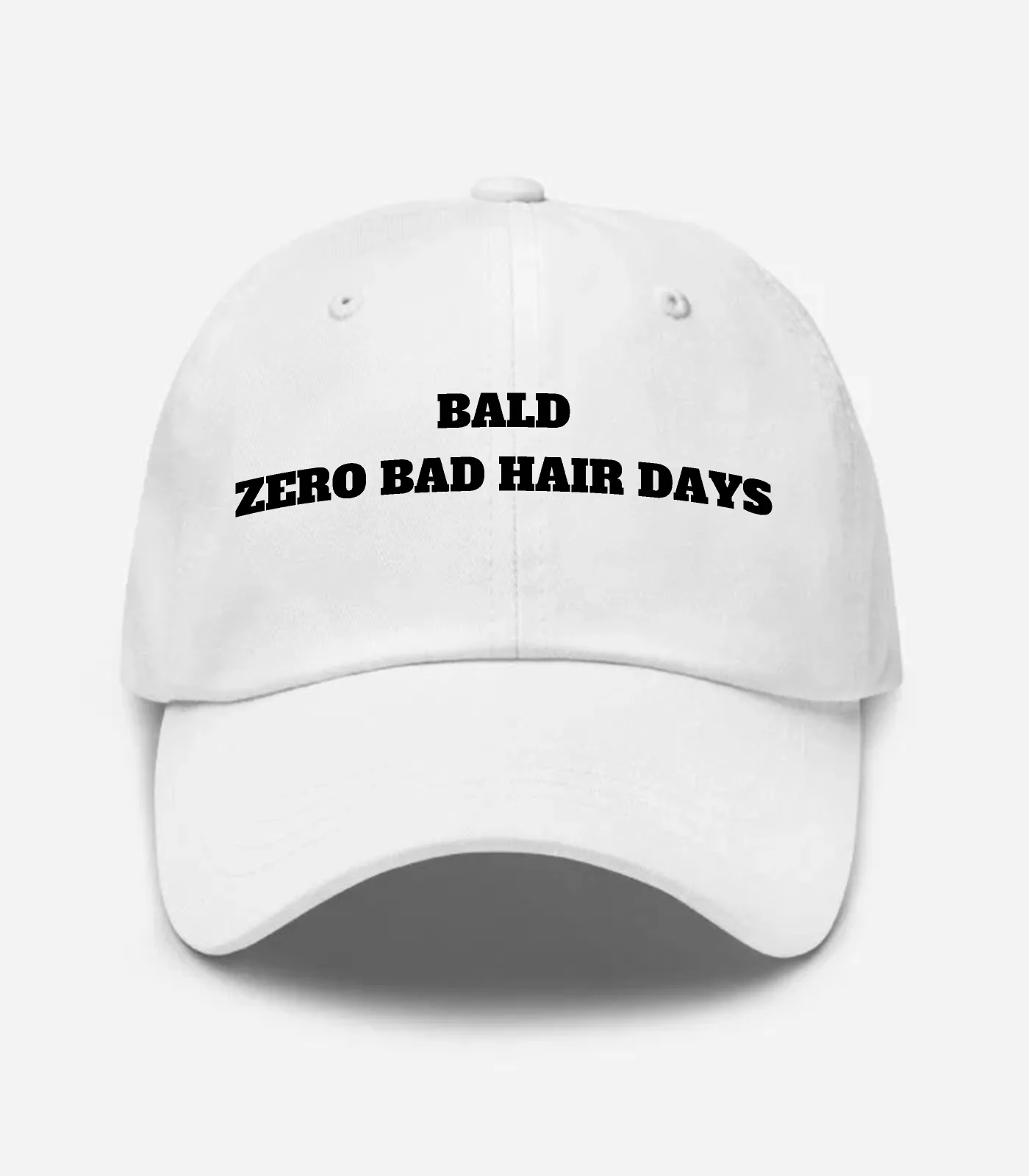 Bald Zero Bad Hair Days Hat - White