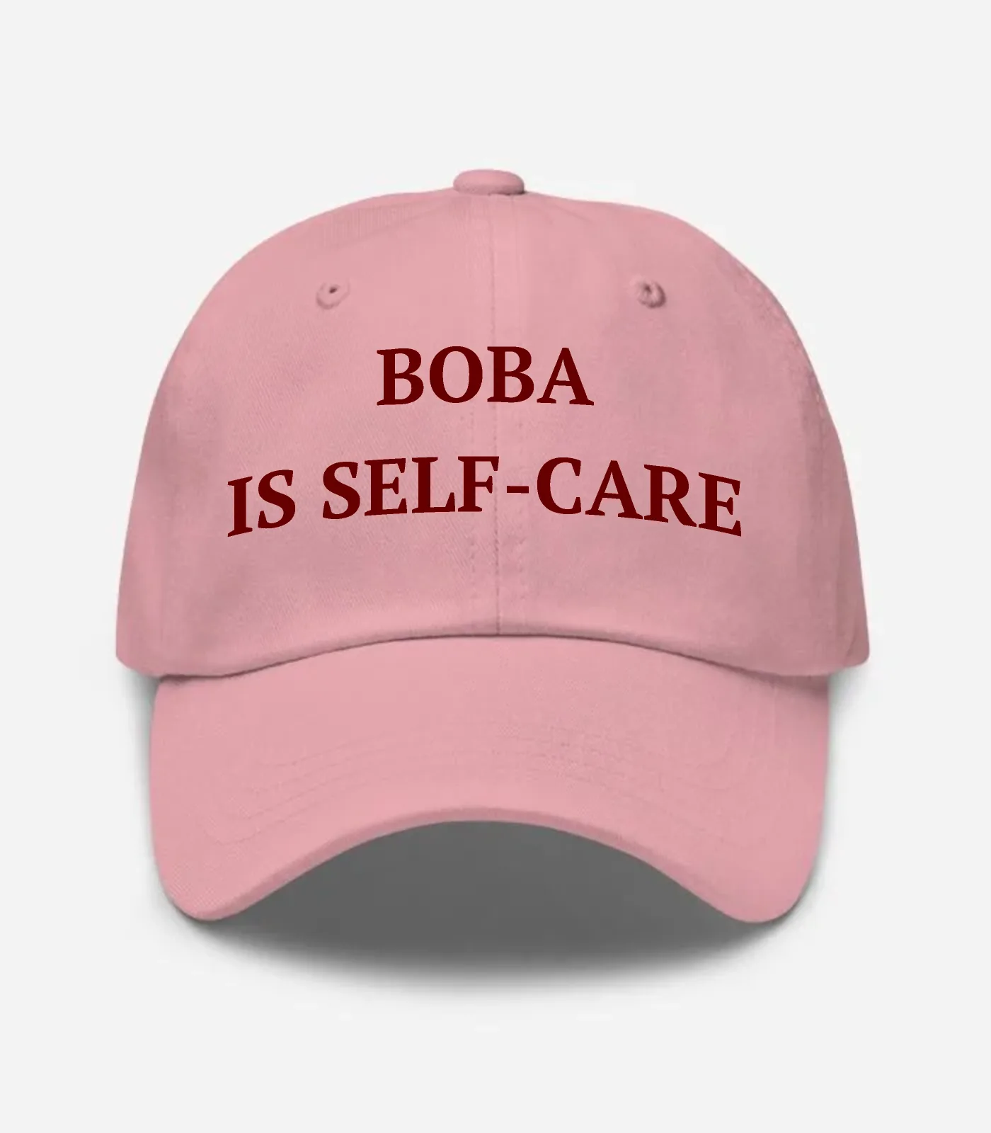 Boba Is Self-care Hat - Pink