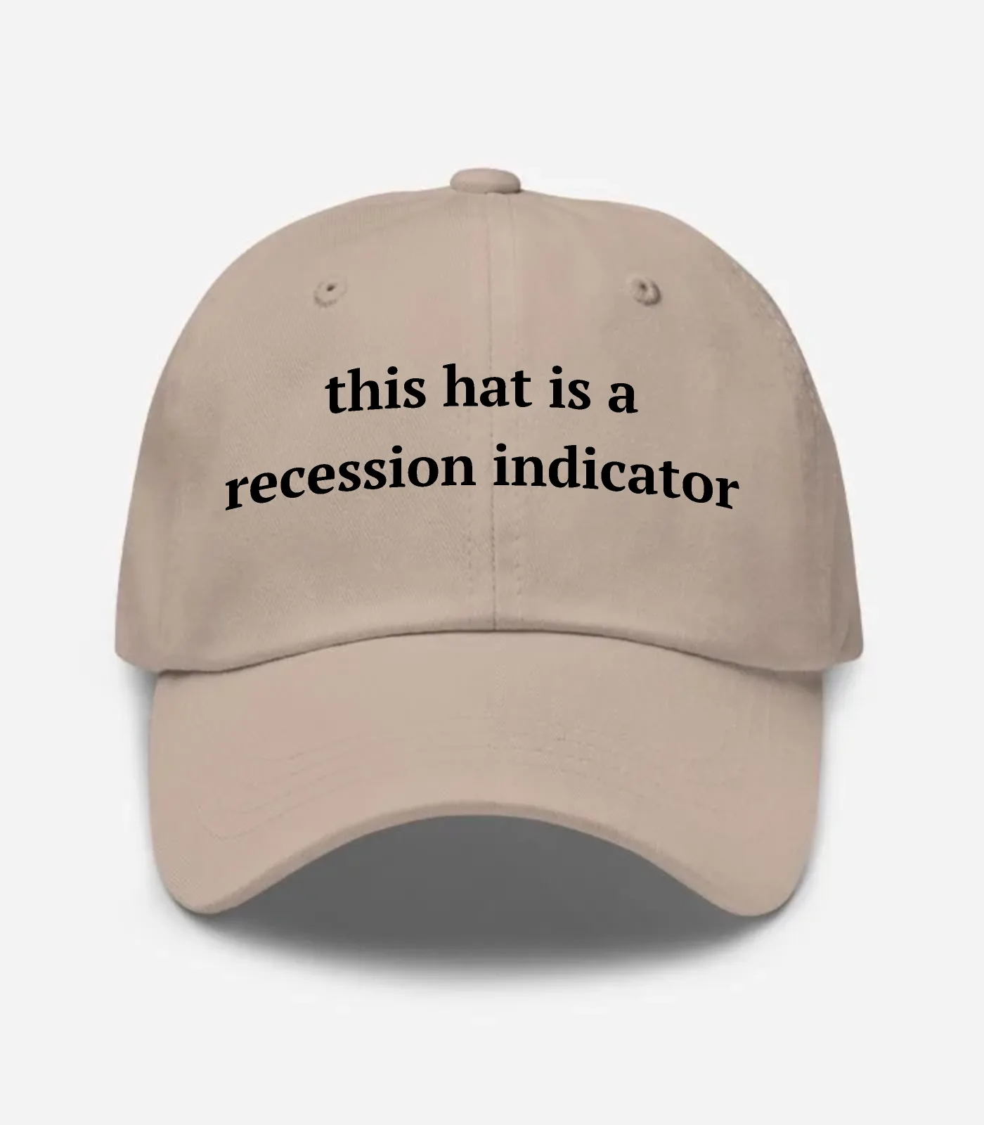 This Hat Is A Recession Ind... Hat - Stone