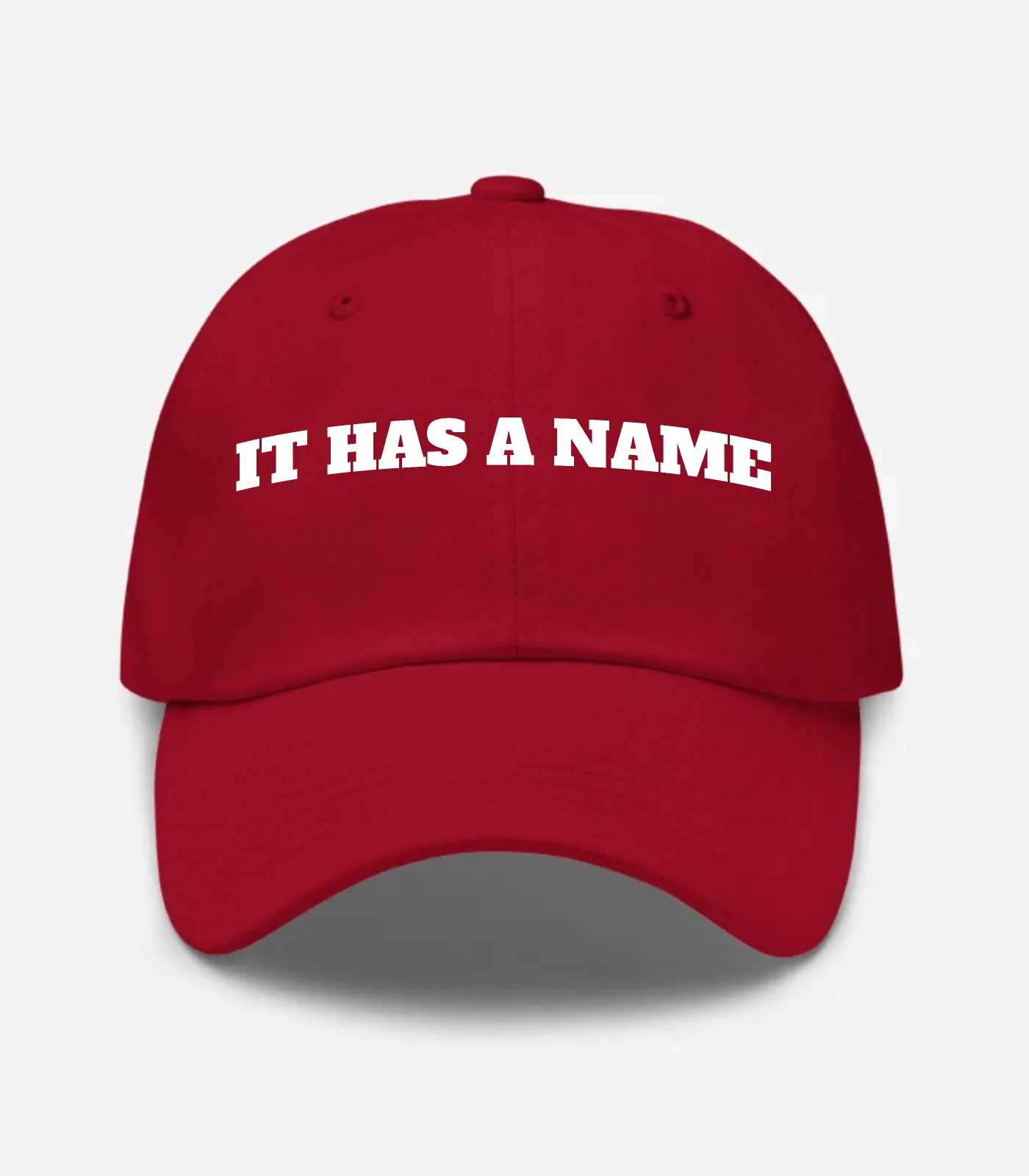 It Has A Name Hat - Cranberry