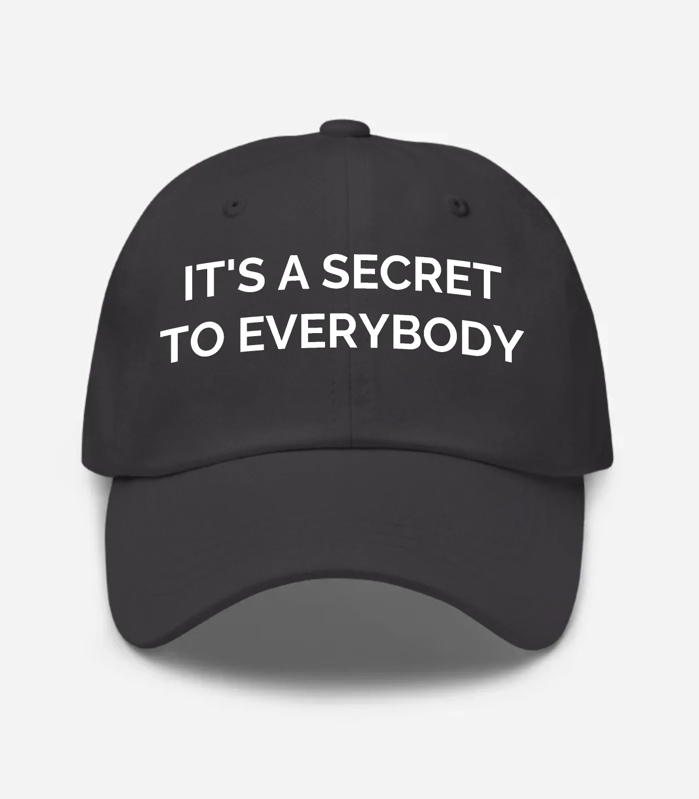 It's A Secret To Everybody Hat - Dark Grey