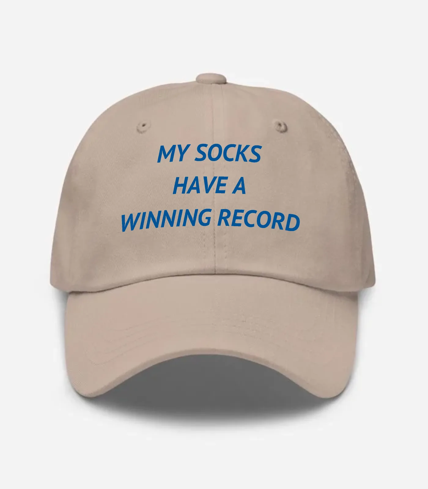 My Socks Have A Winning Record Hat - Stone