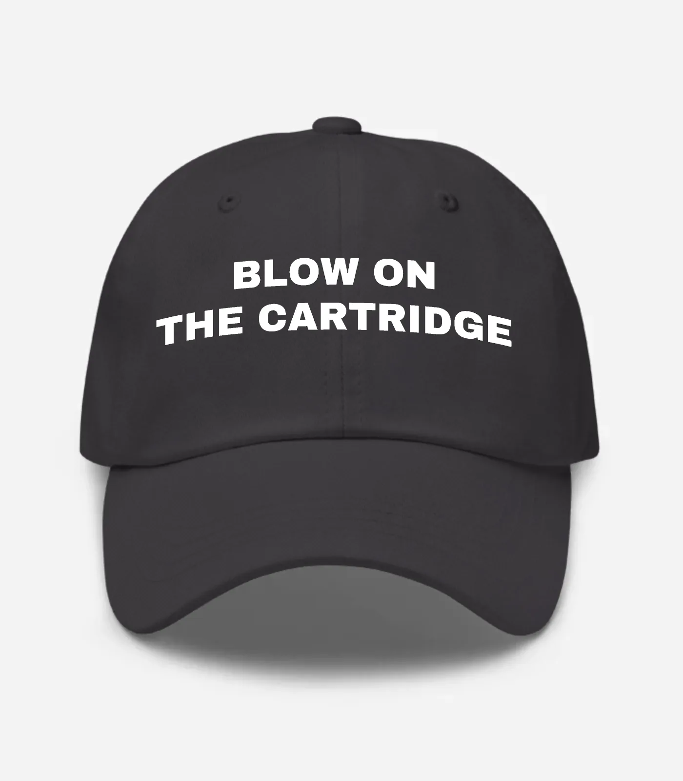Blow On The Cartridge Hat - Dark Grey