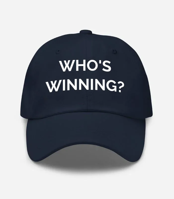 Who's Winning? Hat - Navy