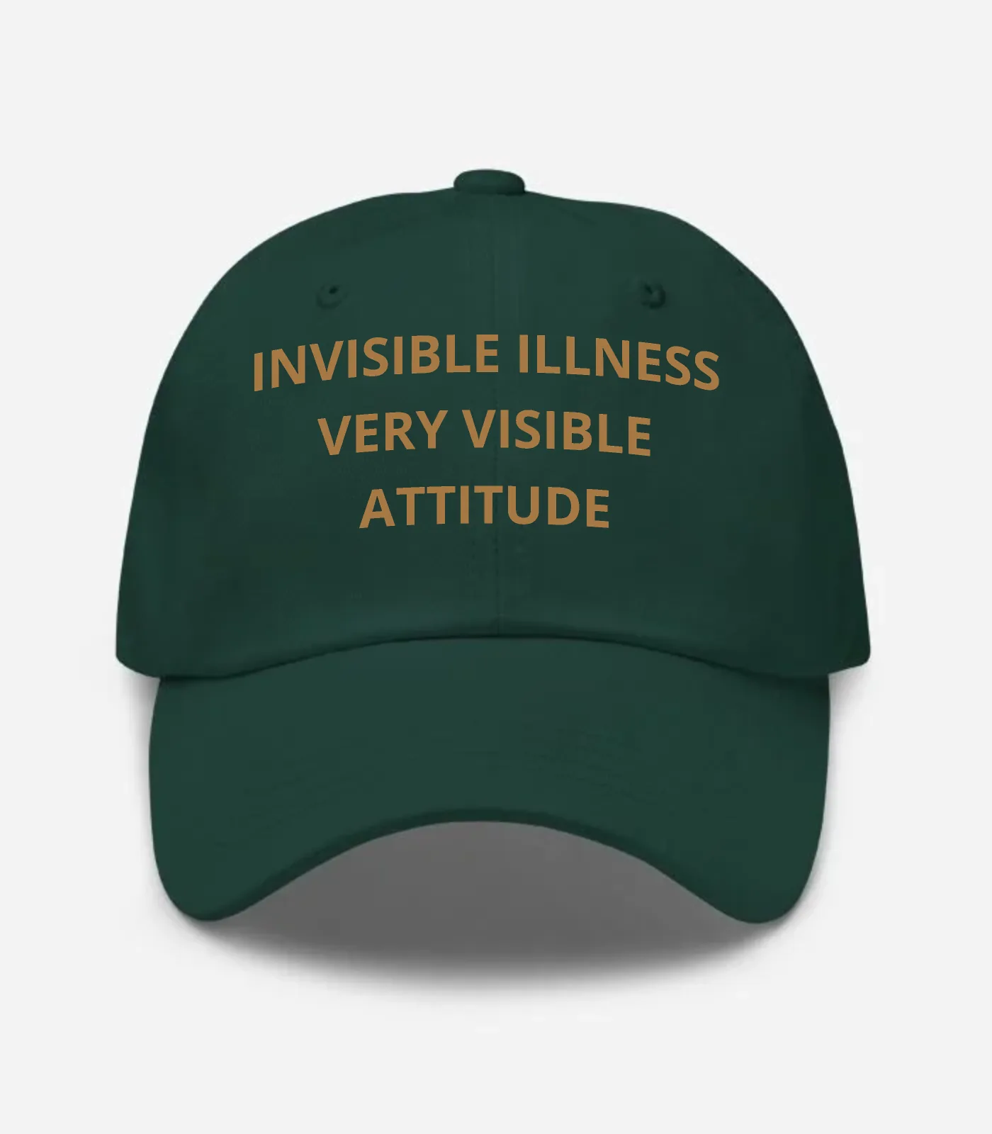 Invisible Illness Very Visible Attitude Hat - Spruce