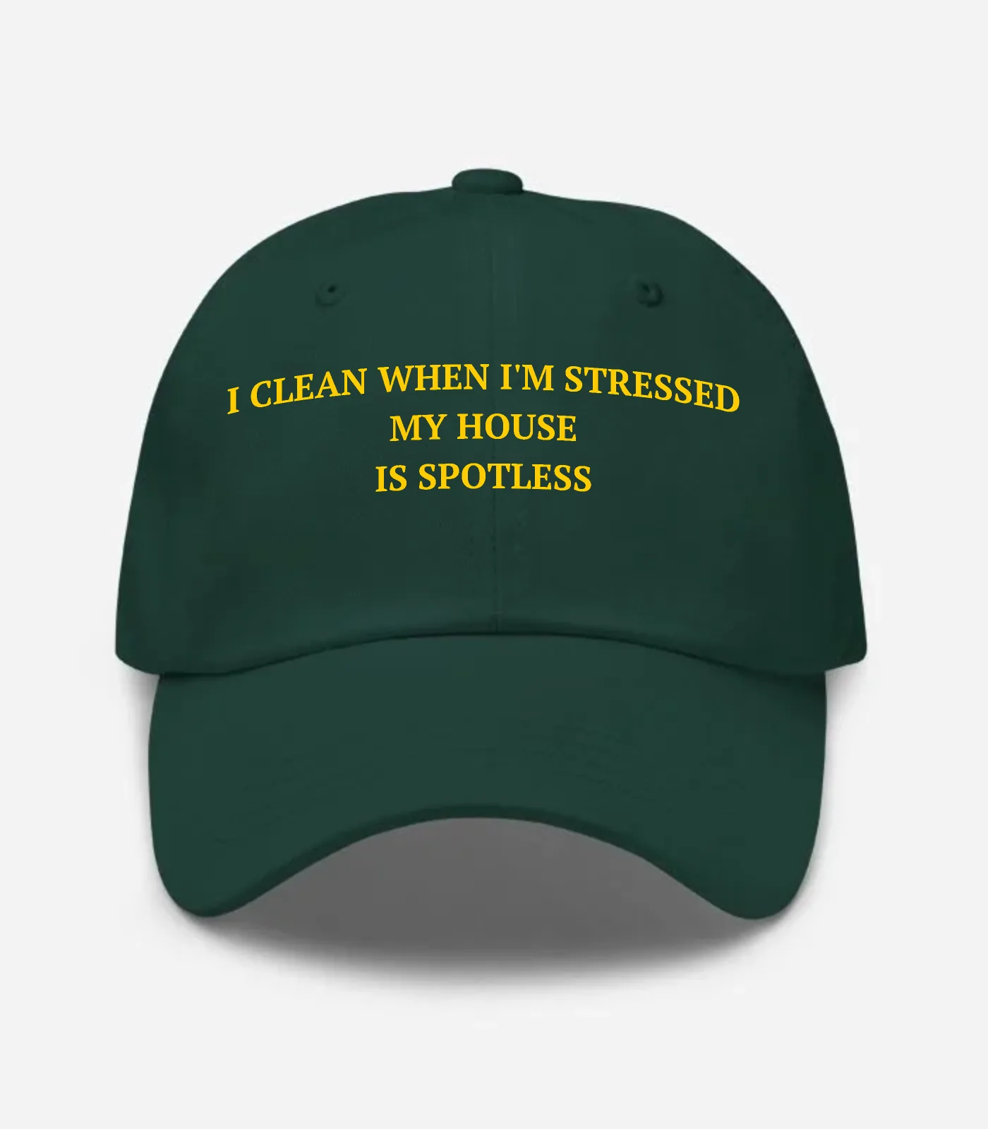 I Clean When I'm Stressed My House Is Spotless Hat - Spruce