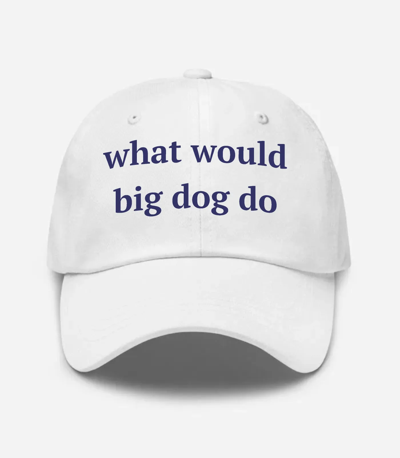 What Would Big Dog Do Hat - White