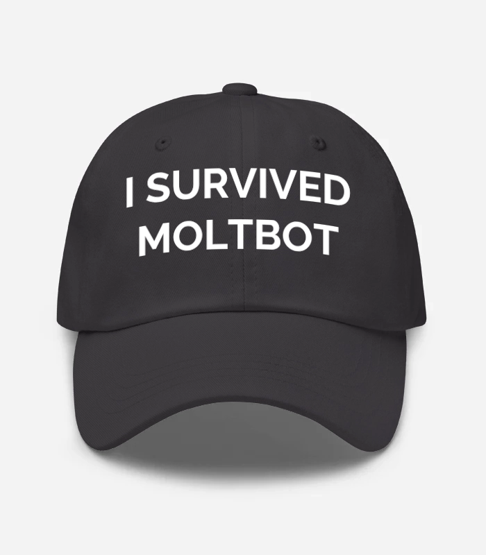 I SURVIVED MOLTBOT Hat