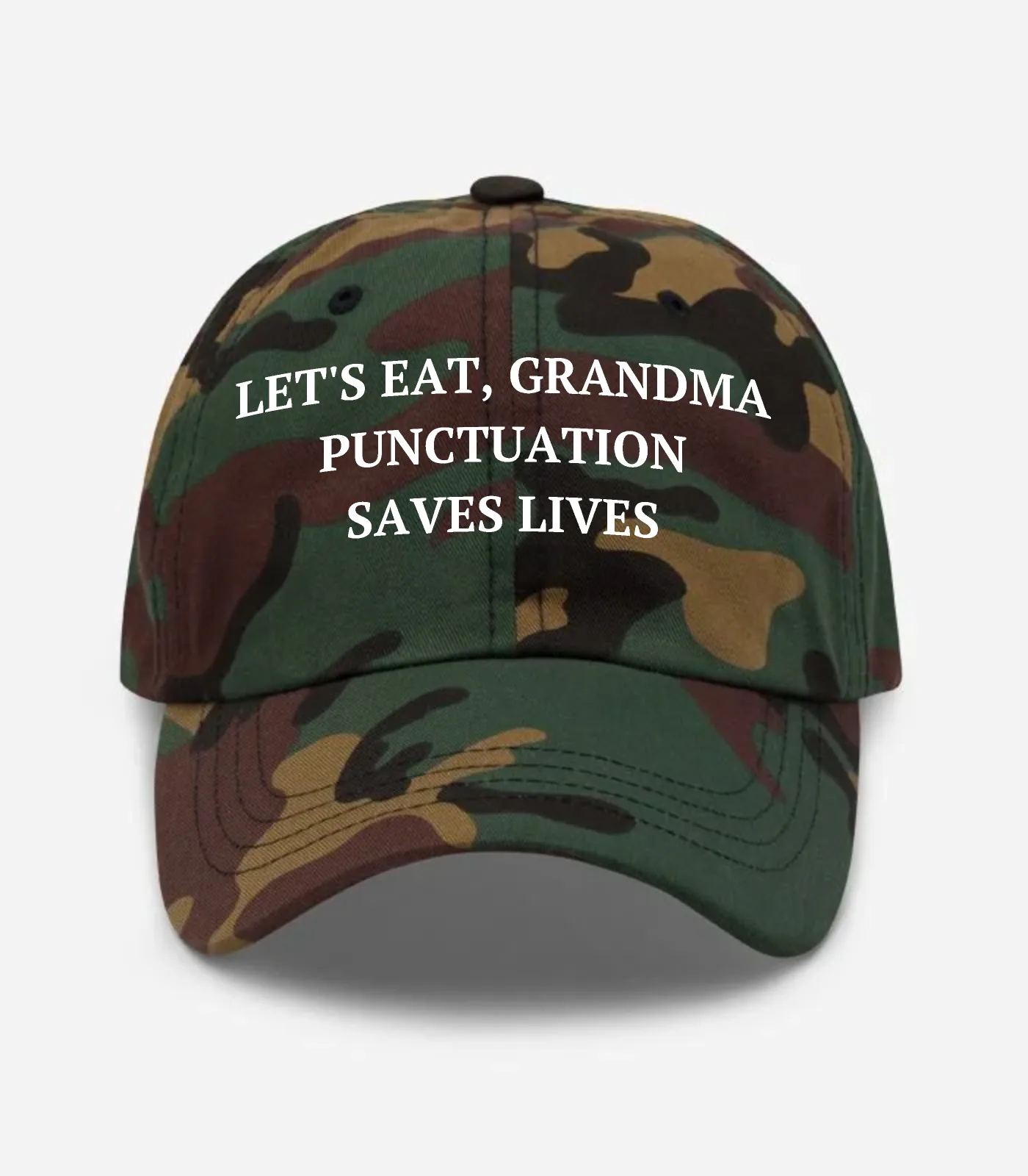 Let's Eat, Grandma Punctuation Saves Lives Hat