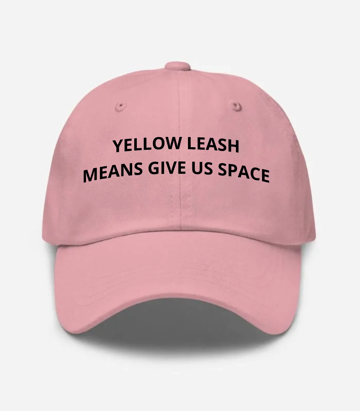 Yellow Leash Means Give Us ... Hat - Pink