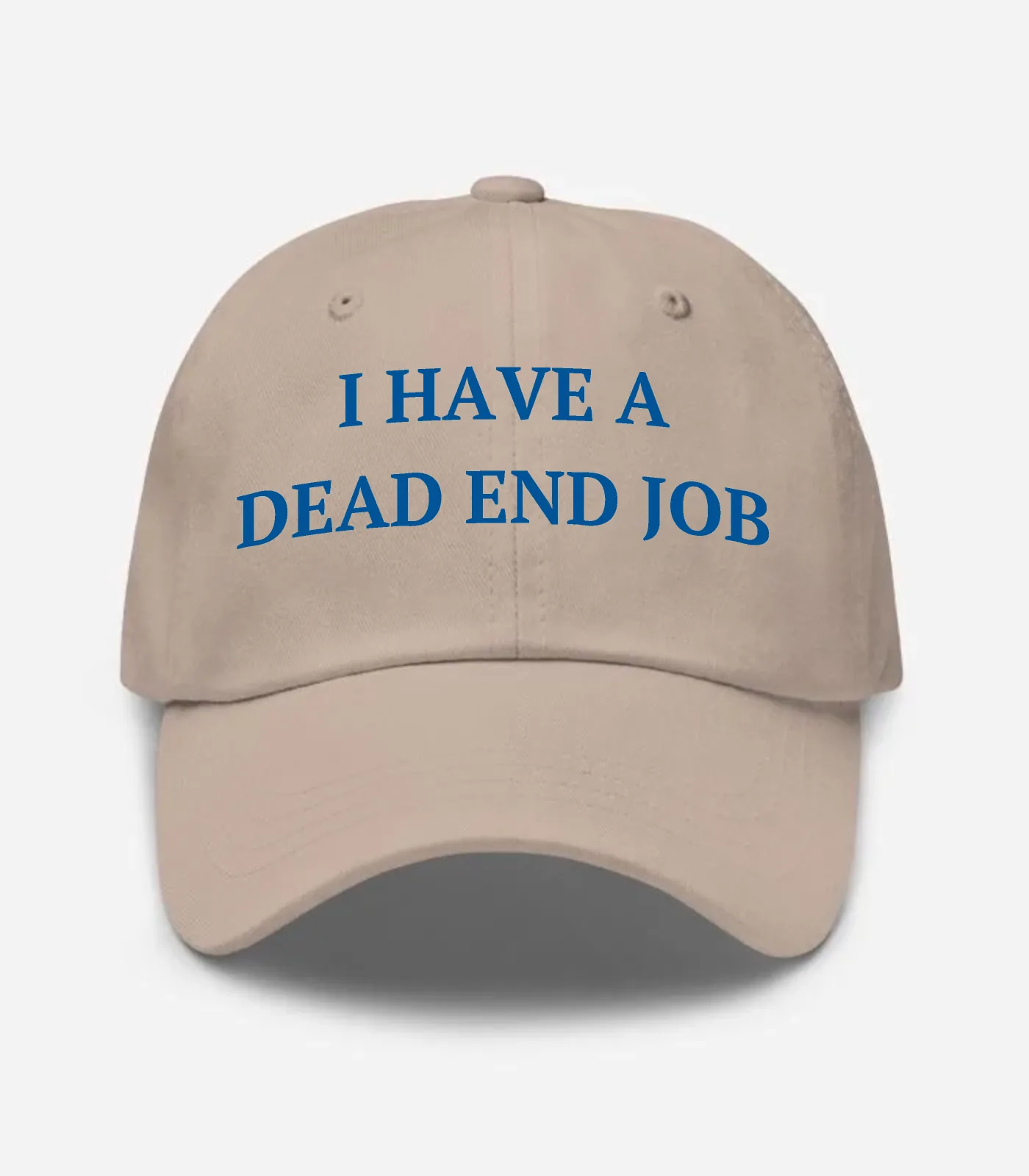 I Have A Dead End Job Hat - Stone