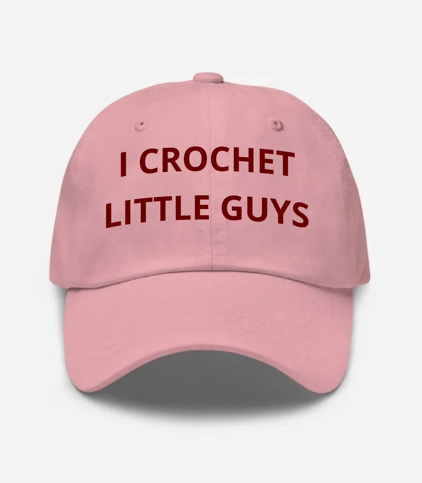 I Crochet Little Guys Hat - Pink