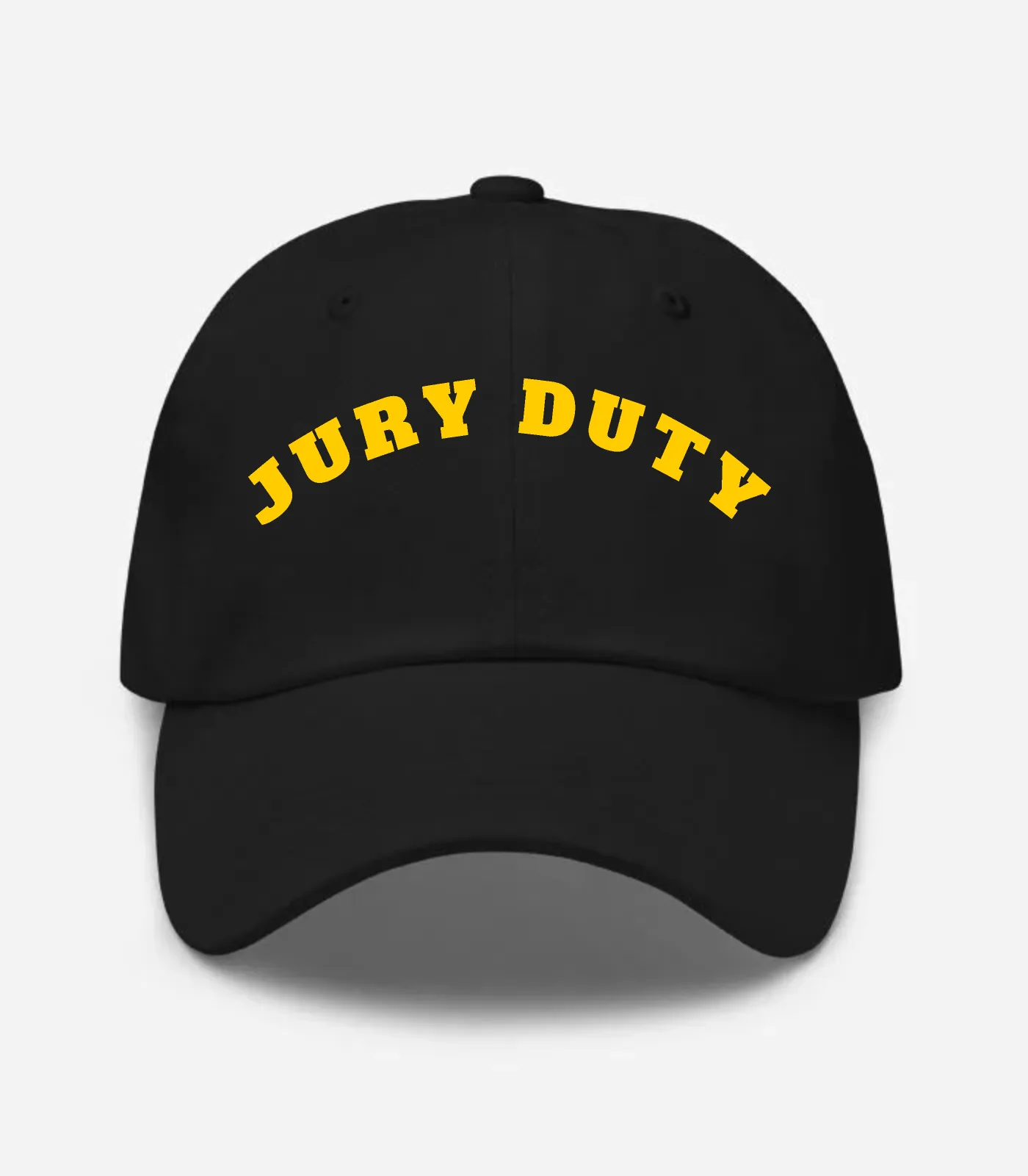 Jury Duty Arched Hat - Black