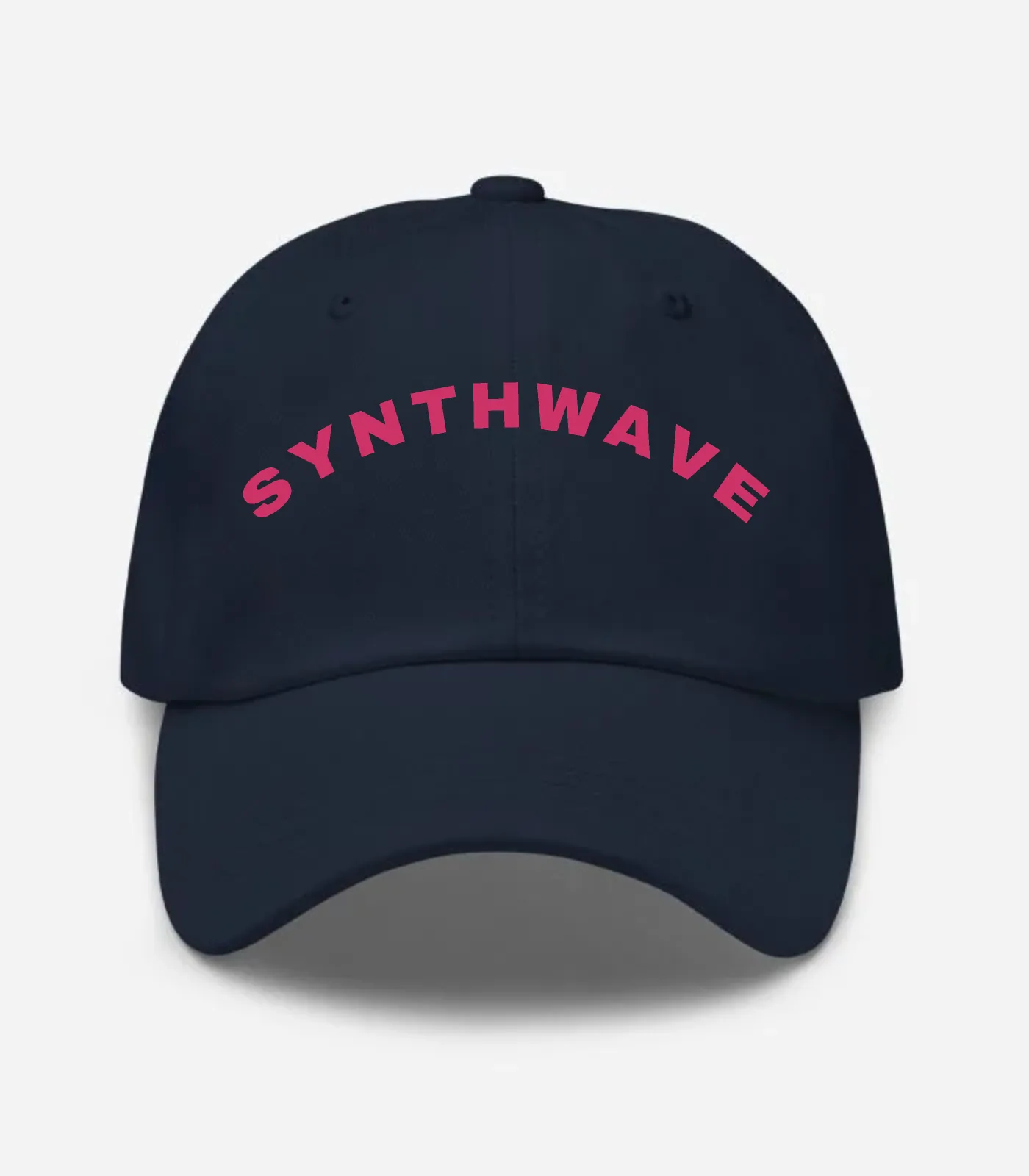 Synthwave Arched Hat - Navy