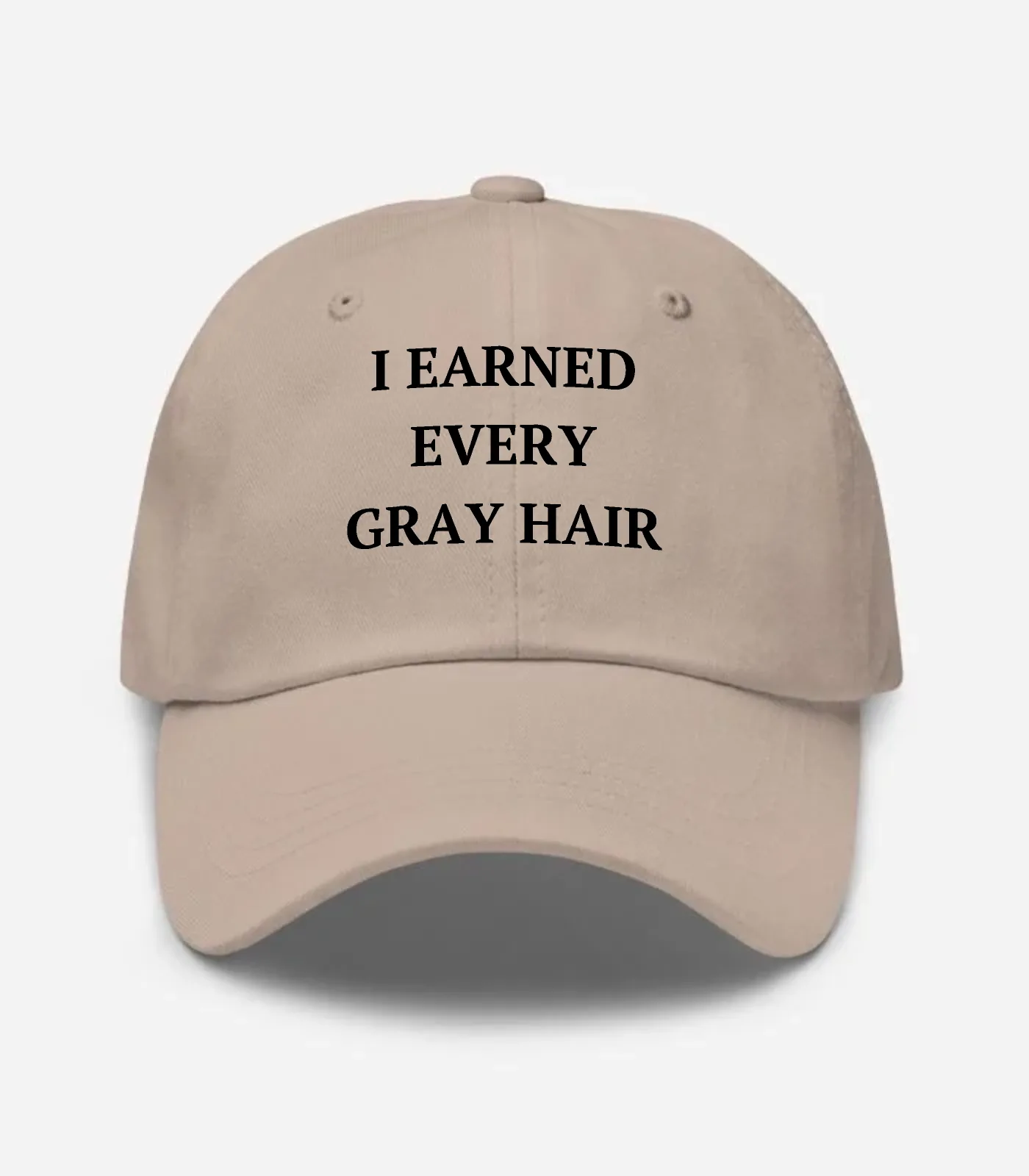 I Earned Every Gray Hair Hat - Stone
