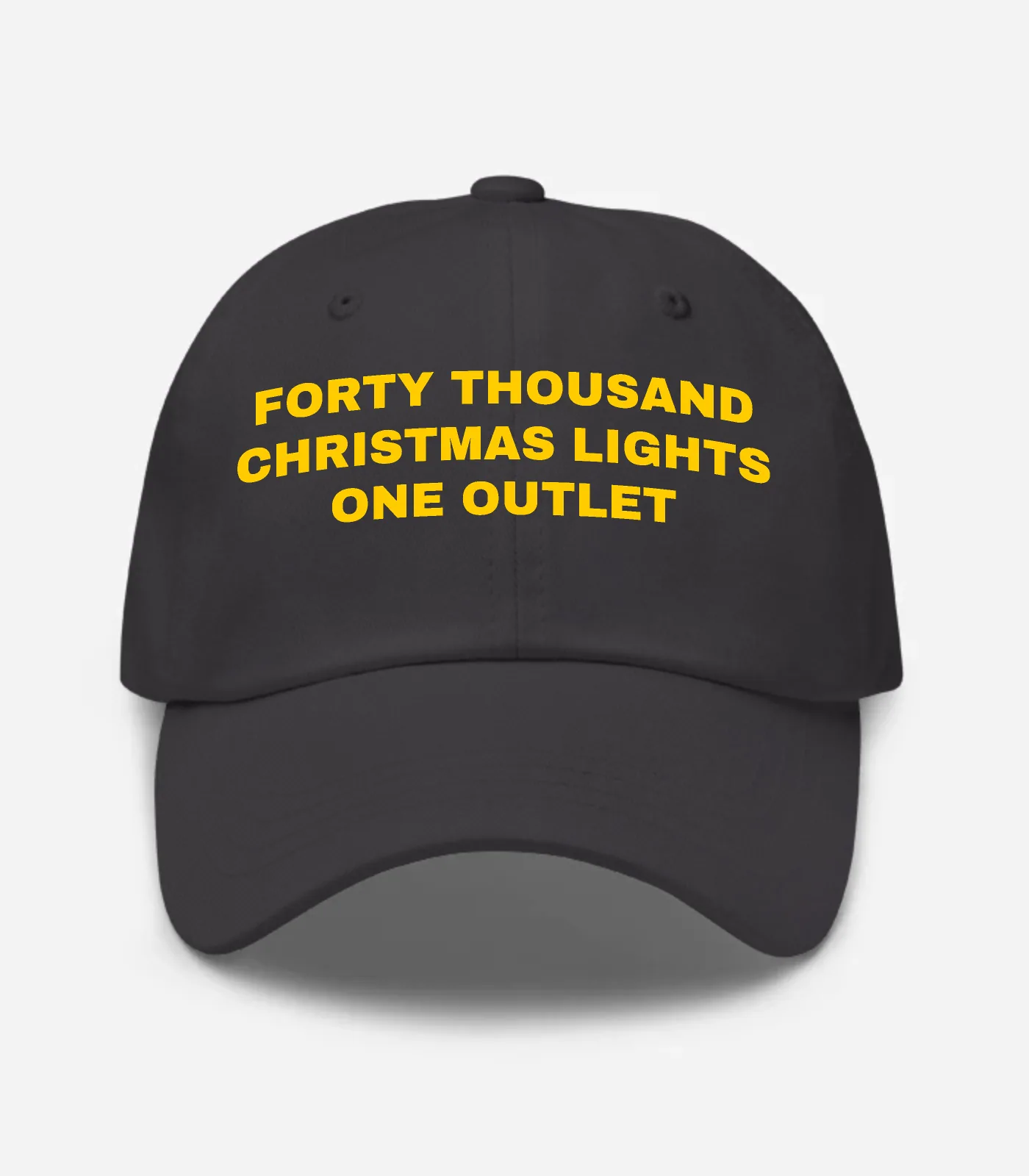 Forty Thousand Christmas Lights One Outlet Hat