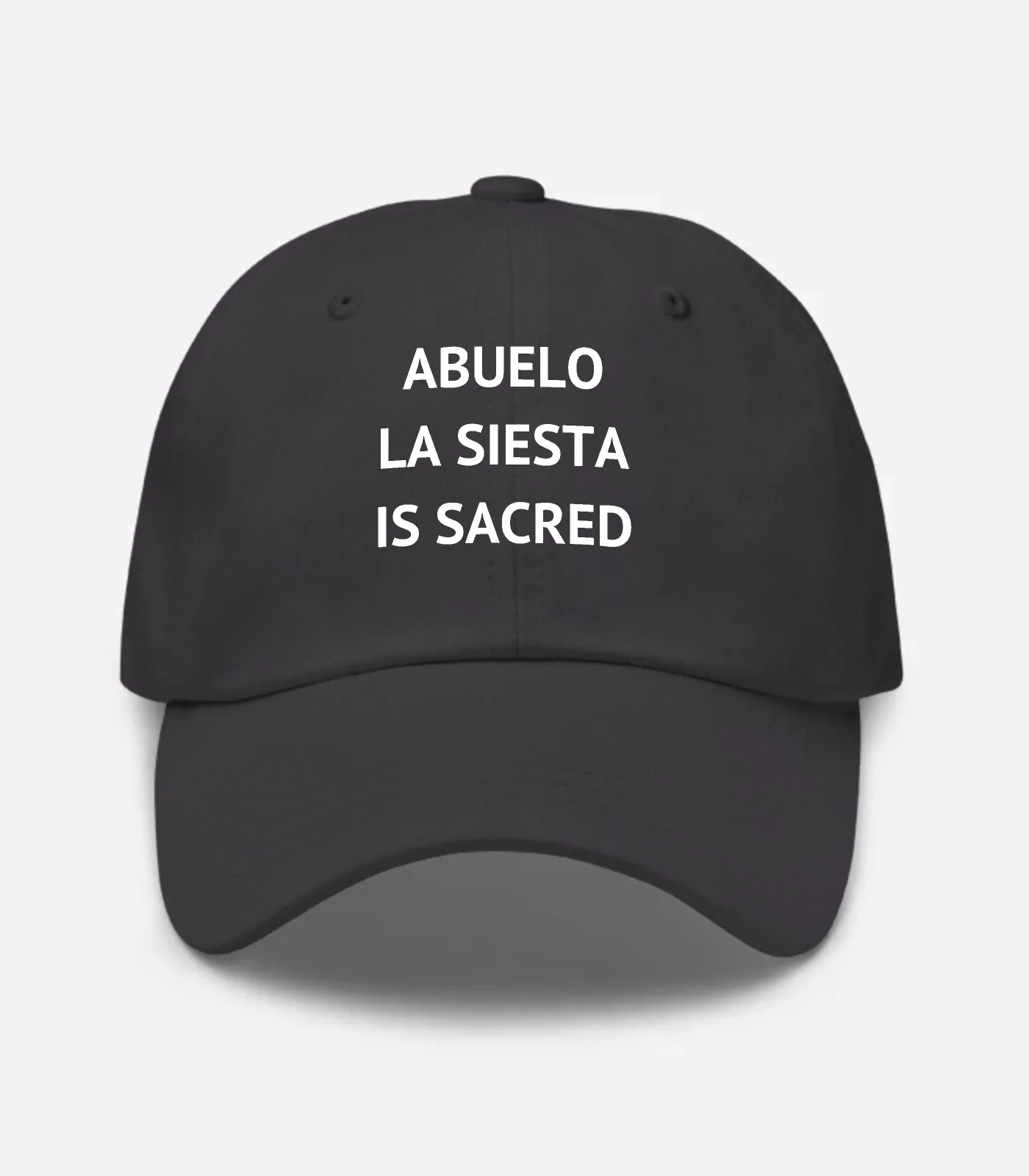 Abuelo La Siesta Is Sacred Hat - Dark Grey