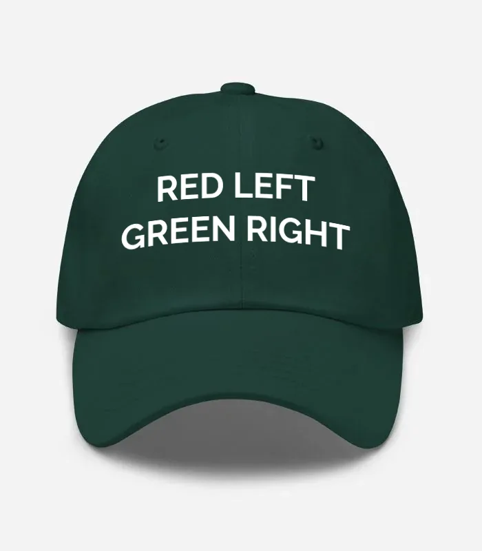 Red Left\ngreen Right Hat - Spruce