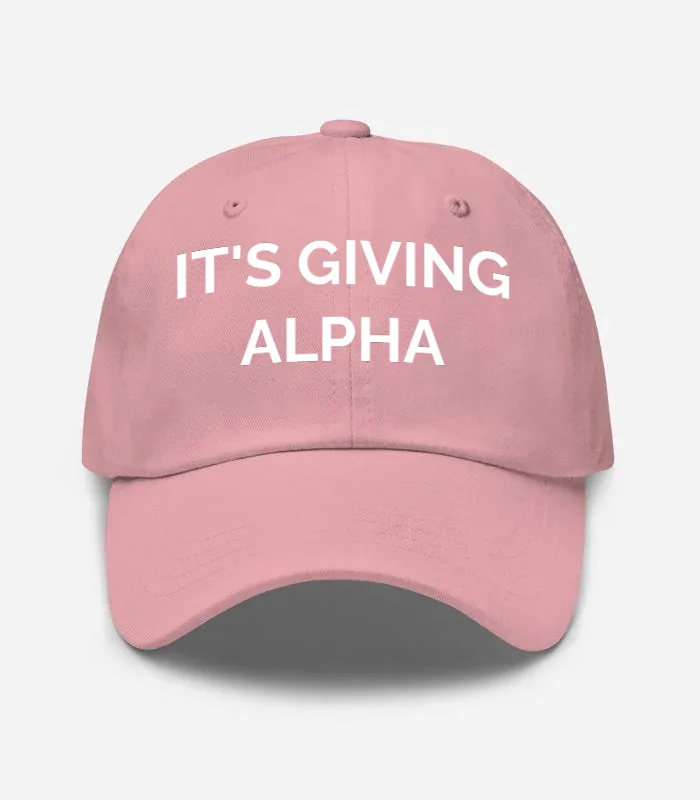 It's Giving Alpha Hat - Pink