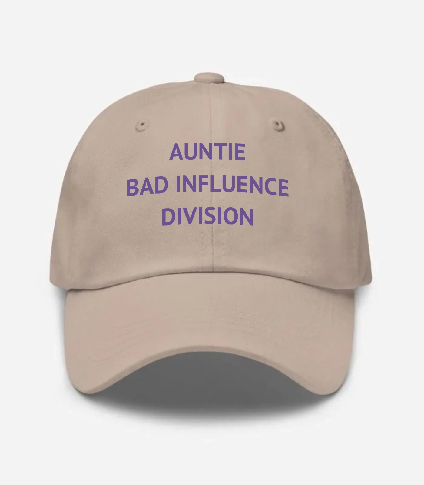 Auntie Bad Influence Division Hat - Stone