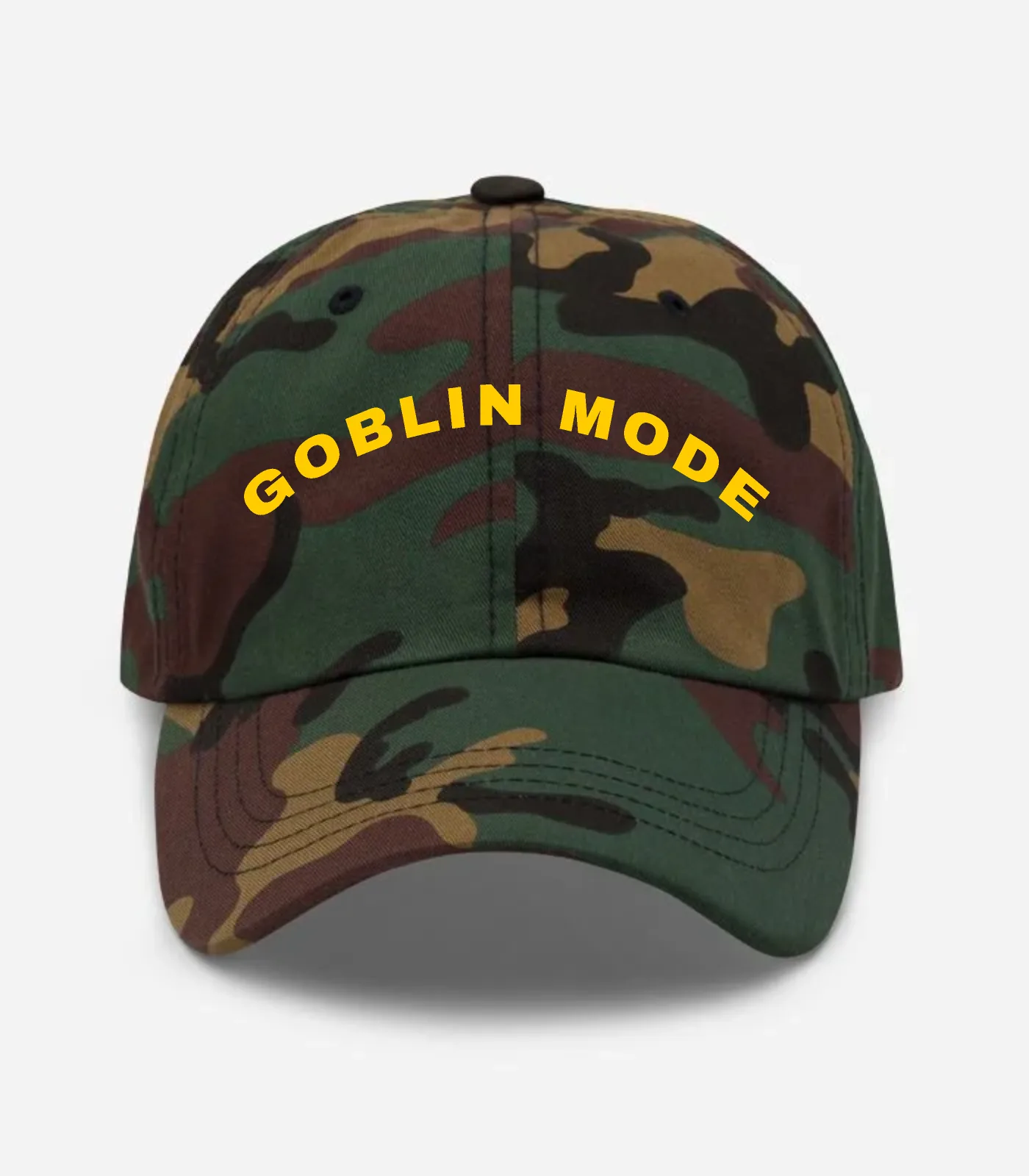 Goblin Mode Arched Hat - Green Camo