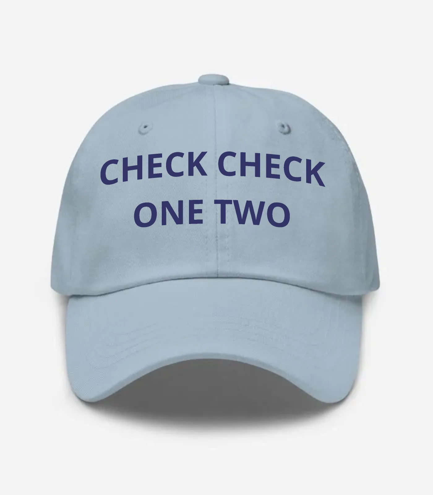 Check Check One Two Hat - Light Blue